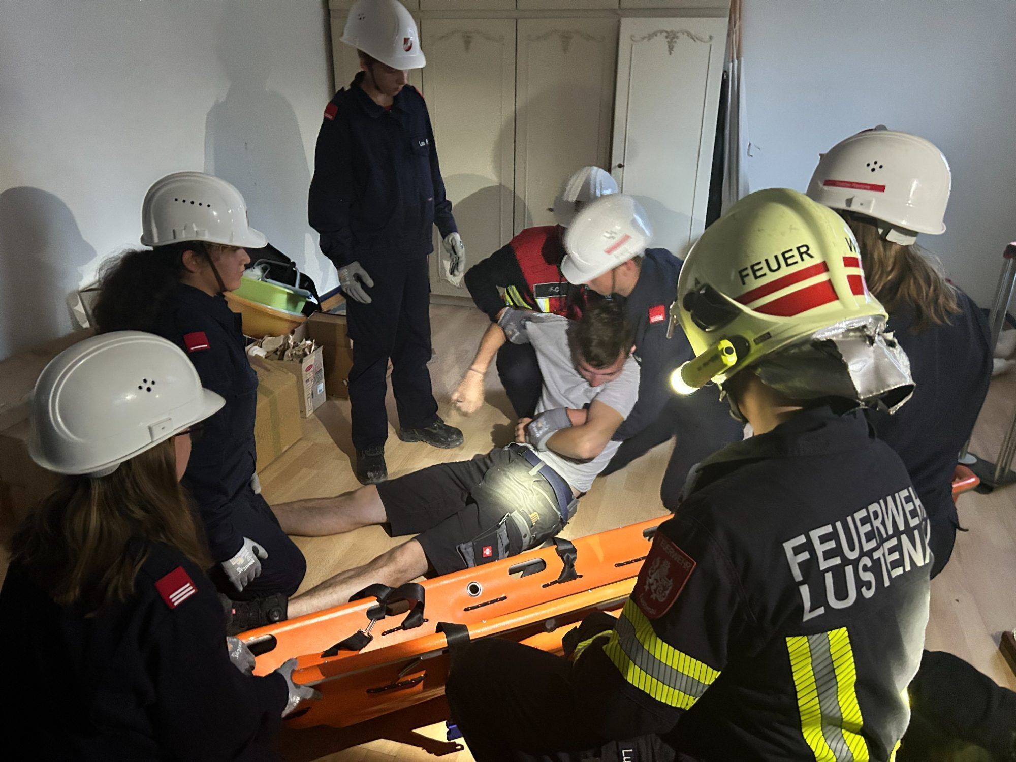 Der Action Day bei der Feuerwehr Lustenau bietet sehr reale Übungseinsätze. (Quelle: FW Lustenau)