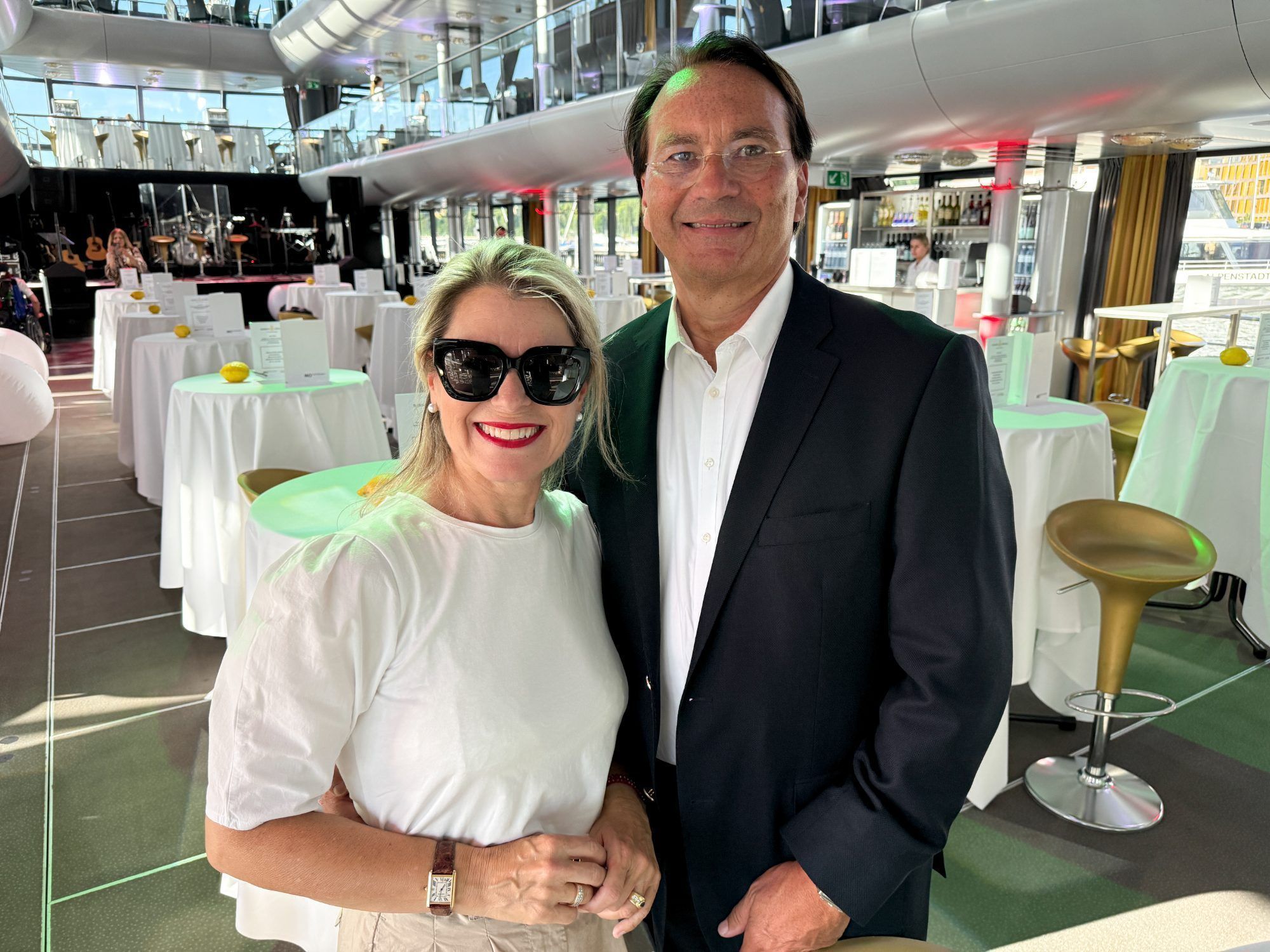 Margit und Klaus Nesbach waren mit an Bord