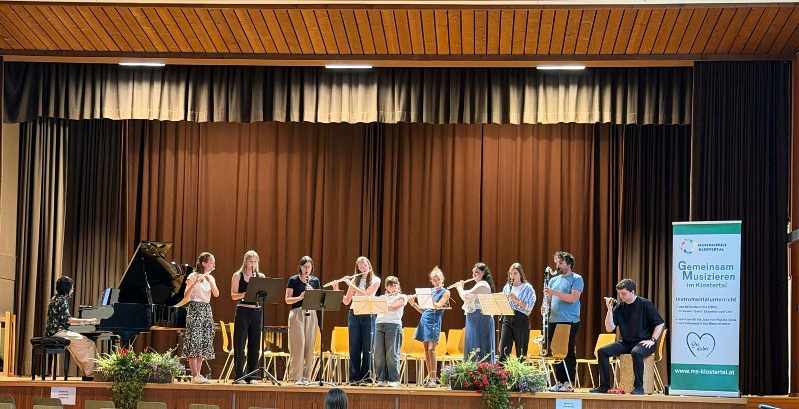 Verschiedene Ensembles präsentierten tolle Musikstücke. Foto: MS Klostertal