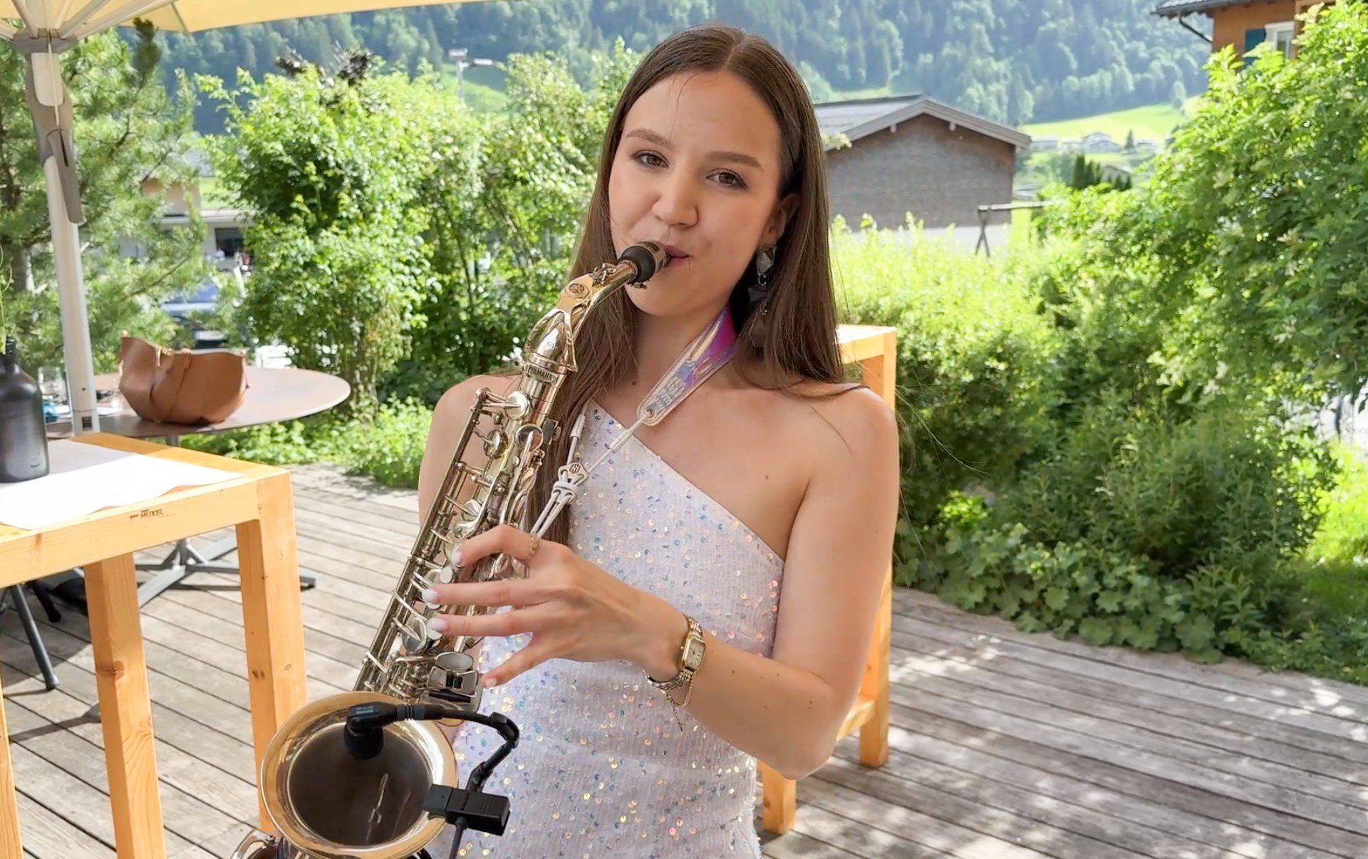 Heiße Töne am Sax bot Anastasiia Levchuk