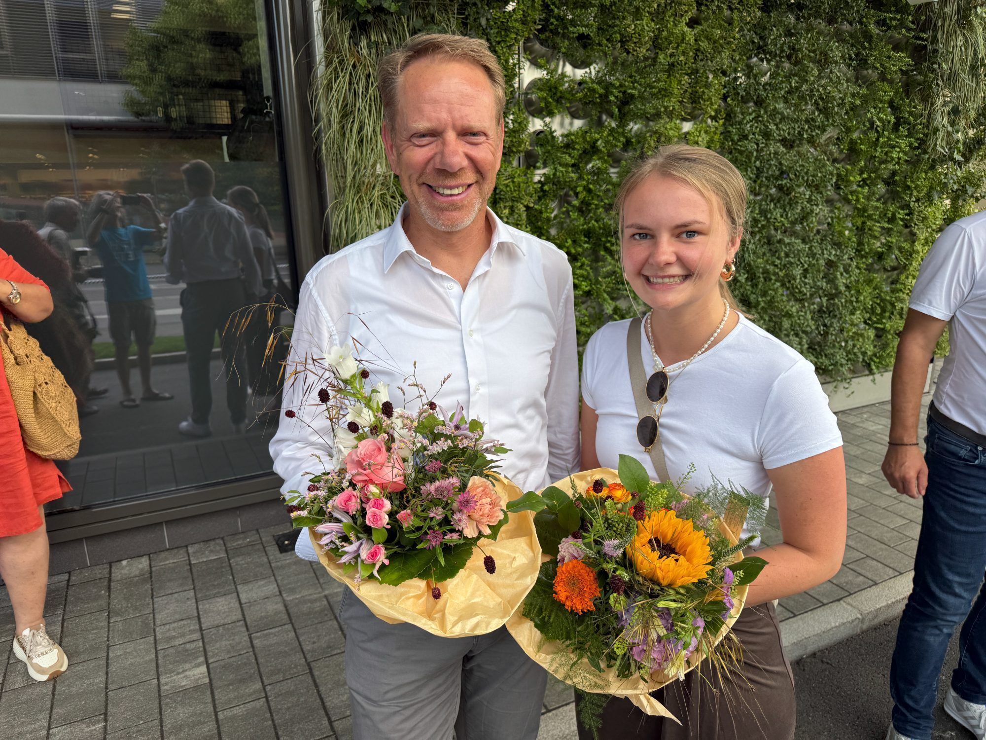 Lea Tronsberg und Michael Lohrmann von Hochland Käse