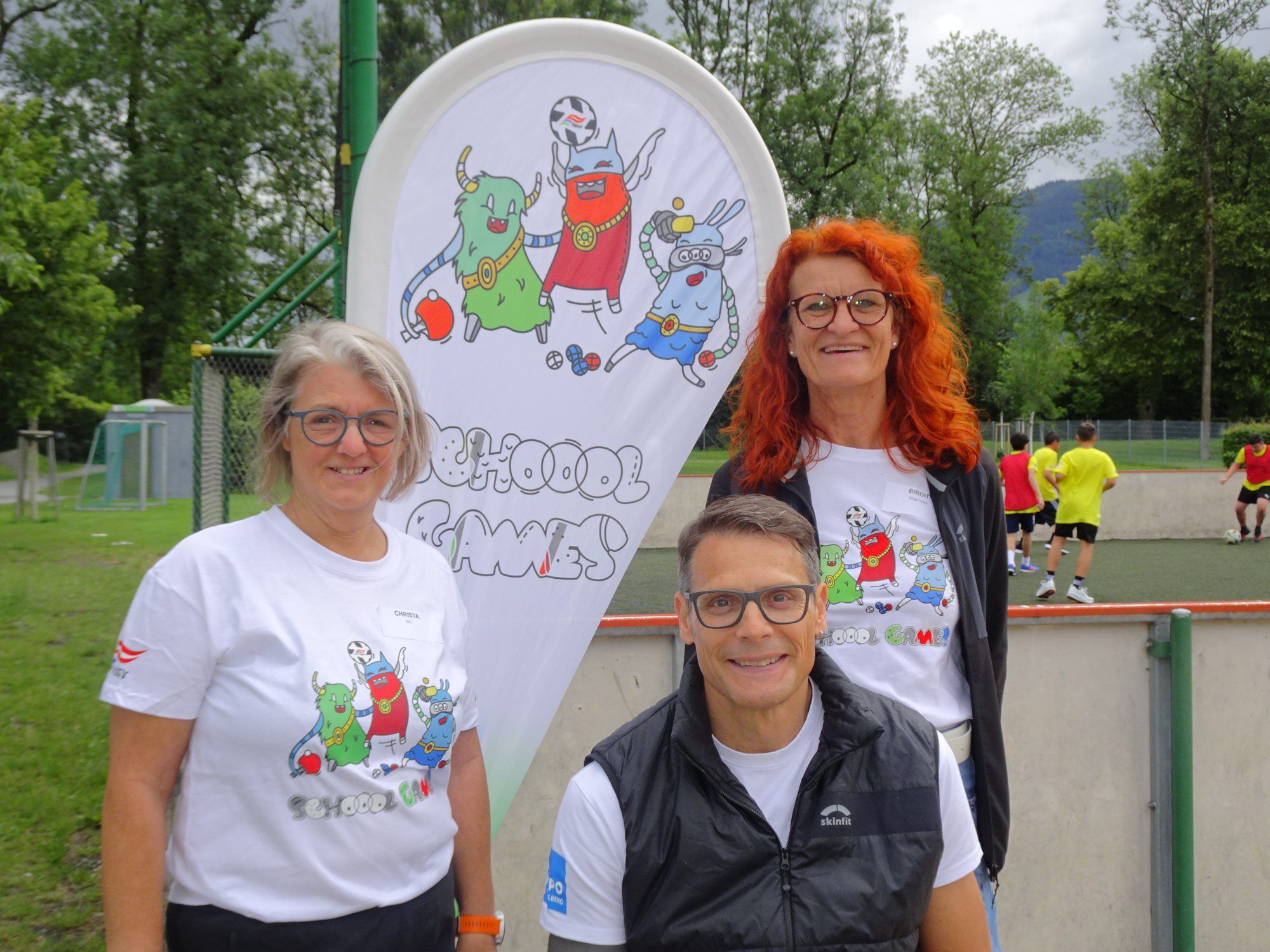 Christa Grabher, Jürgen Egle und Birgit Schellander freuten sich, dass die Veranstaltung wieder so toll bei allen Teilnehmern ankam.