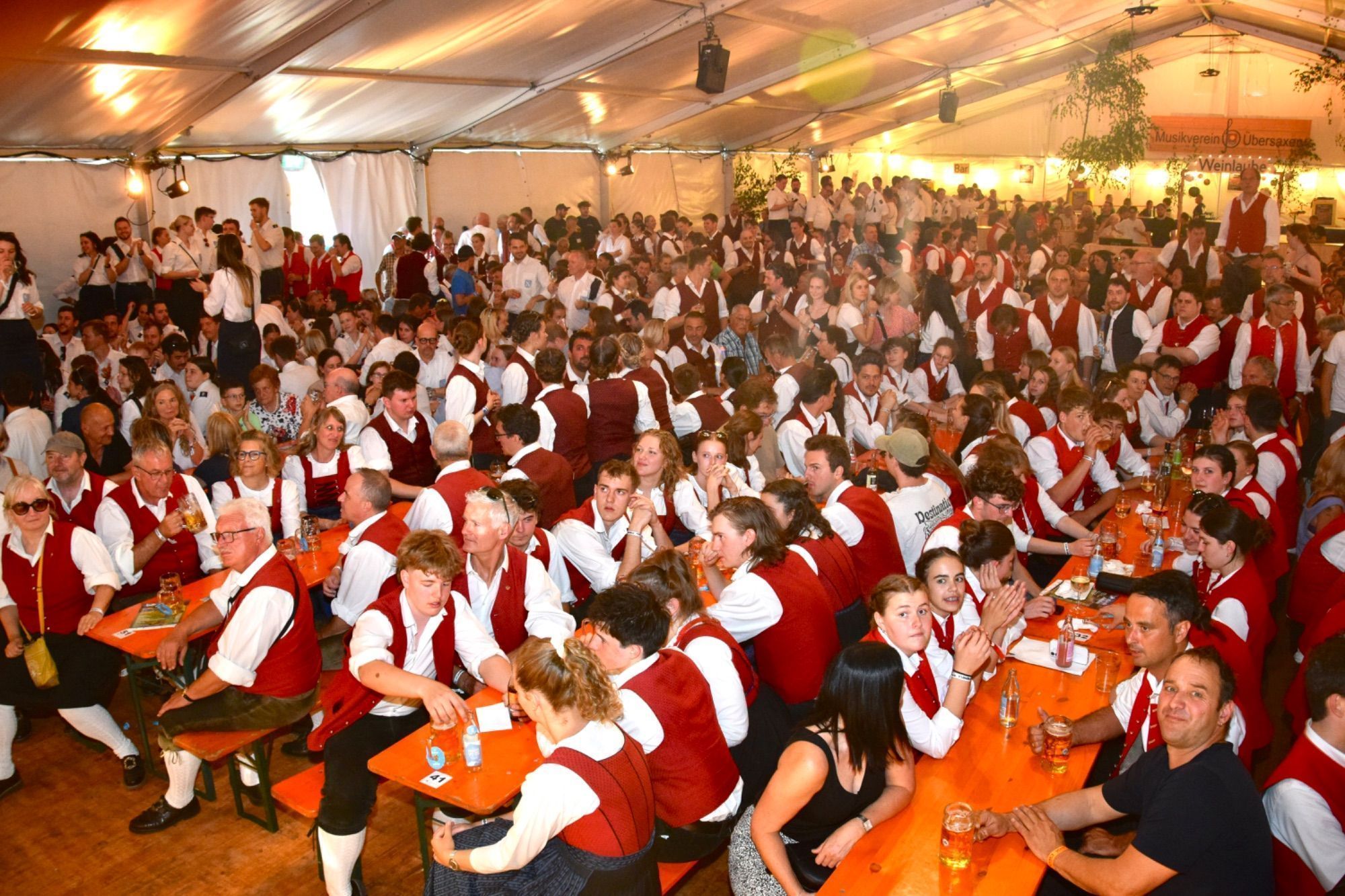 Die Blasmusik stand in Übersaxen vier Tage lang im Mittelpunkt.