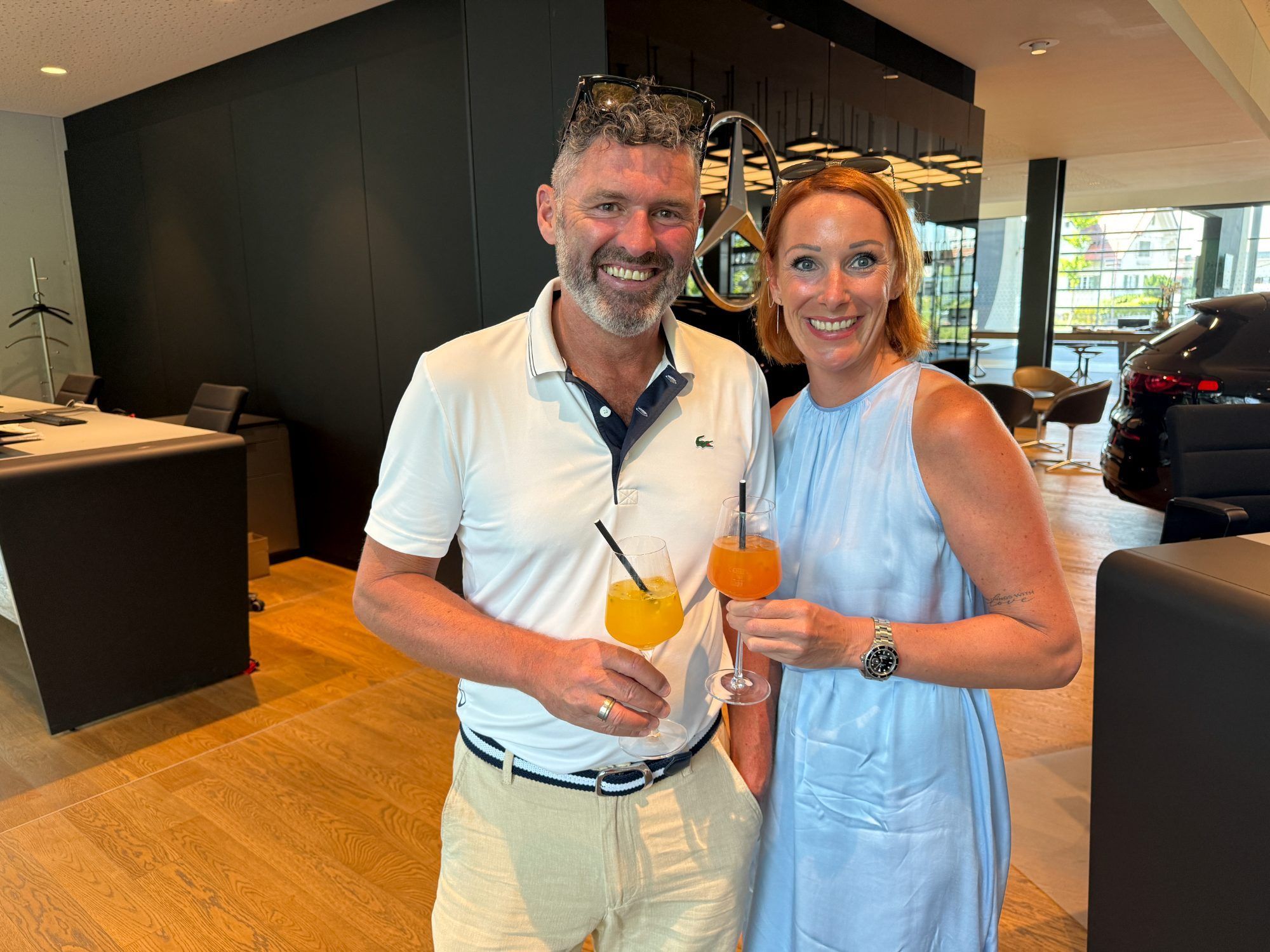 Sabine und Günther Köb mit ihrem erfrischenden Apero