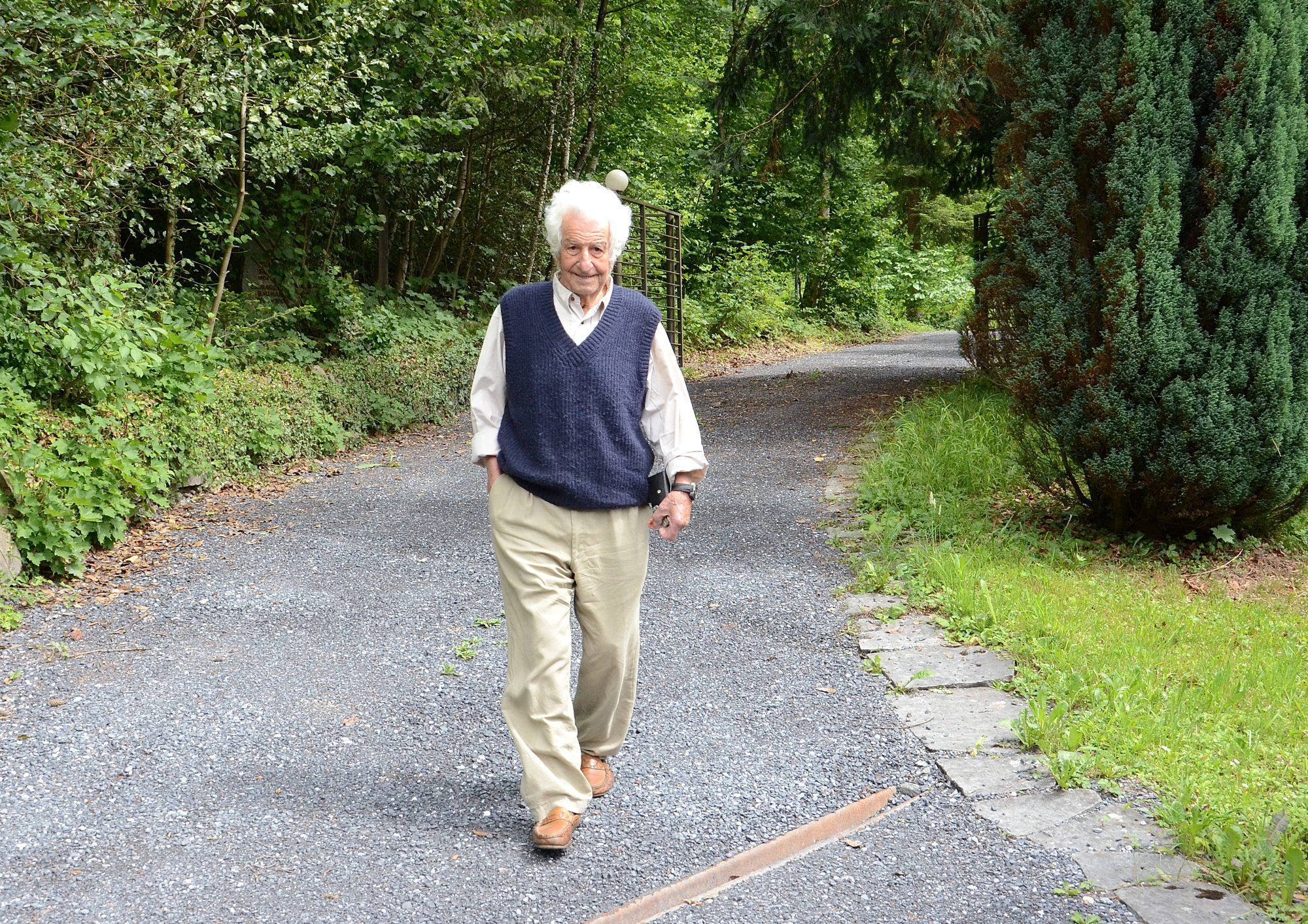Sein hohes Alter merkt man ihm nicht an. Hans Jaquemar ist körperlich und geistig erstaunlich fit. HRJ
