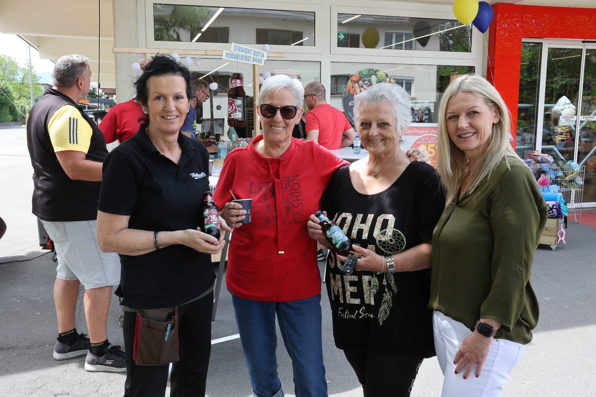 Spar-Kauffrau Michaela frohnwieser, Monika Posch, Doris Rusch und Dagmar Böhler.