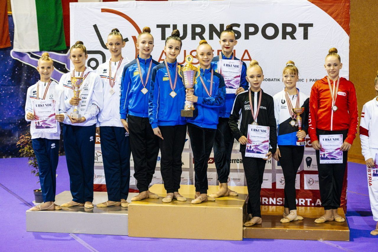 Goldene Auftritte der Gymnastinnen