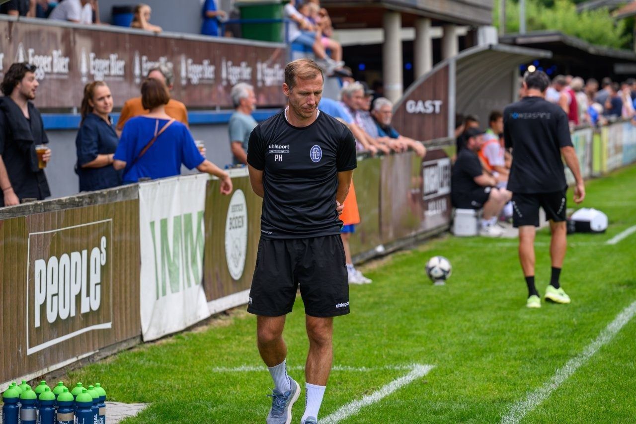 FC Lustenau Coach Philipp Hagspiel war enttäuscht. VN