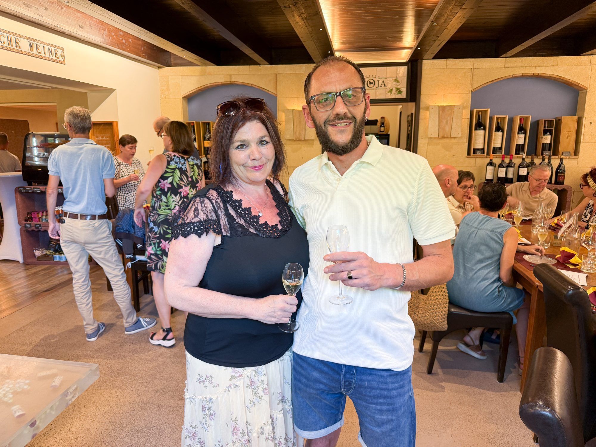 Sandra und Sanel Hafuric verbrachten einen gemütlich Abend