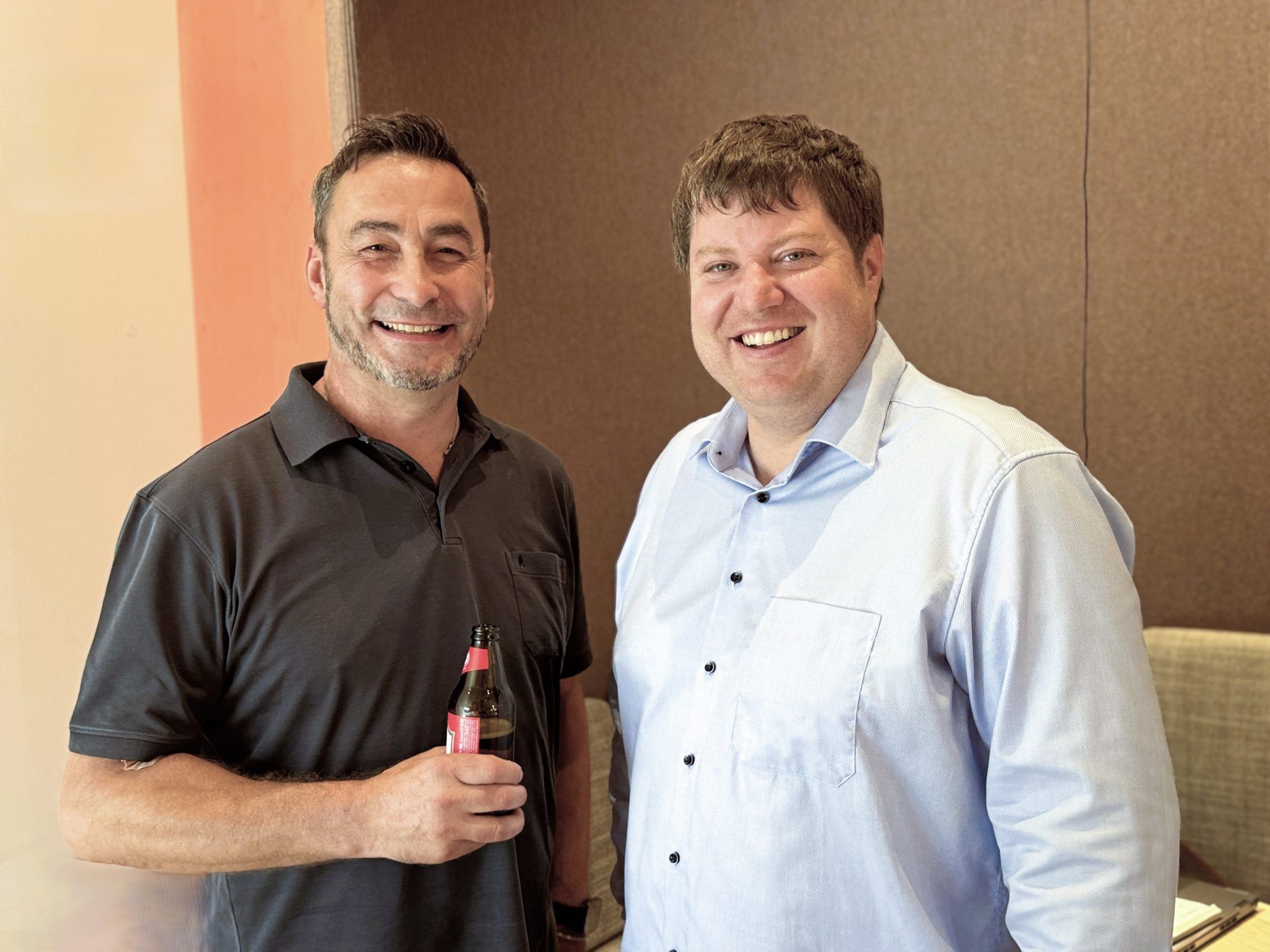 Thomas Anselmi und Daniel Leitinger (Rhomberg Bau).