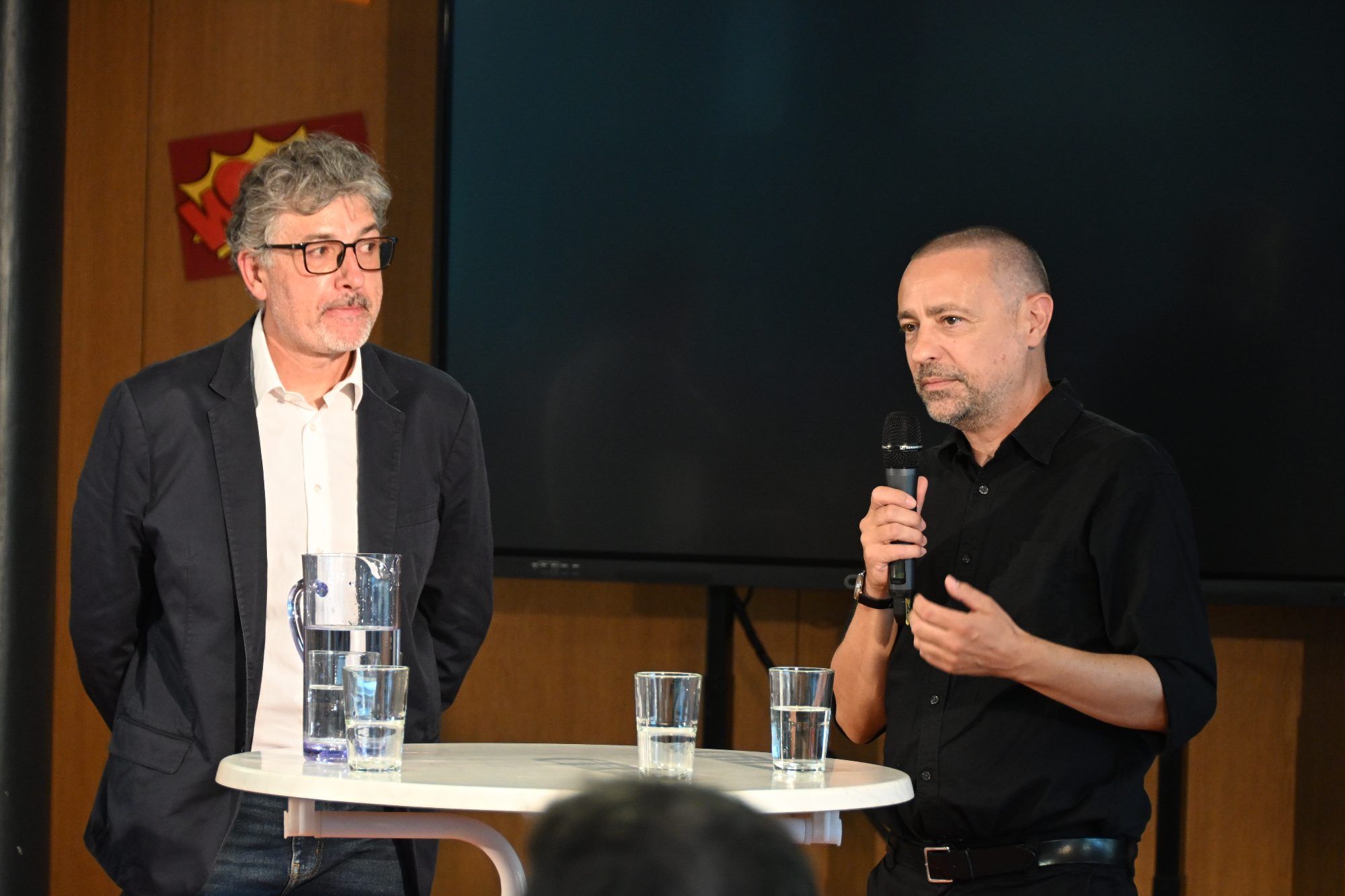 Michael Kasper (Direktor Vorarlberg Museum) und Stefan Amann (Künstler)