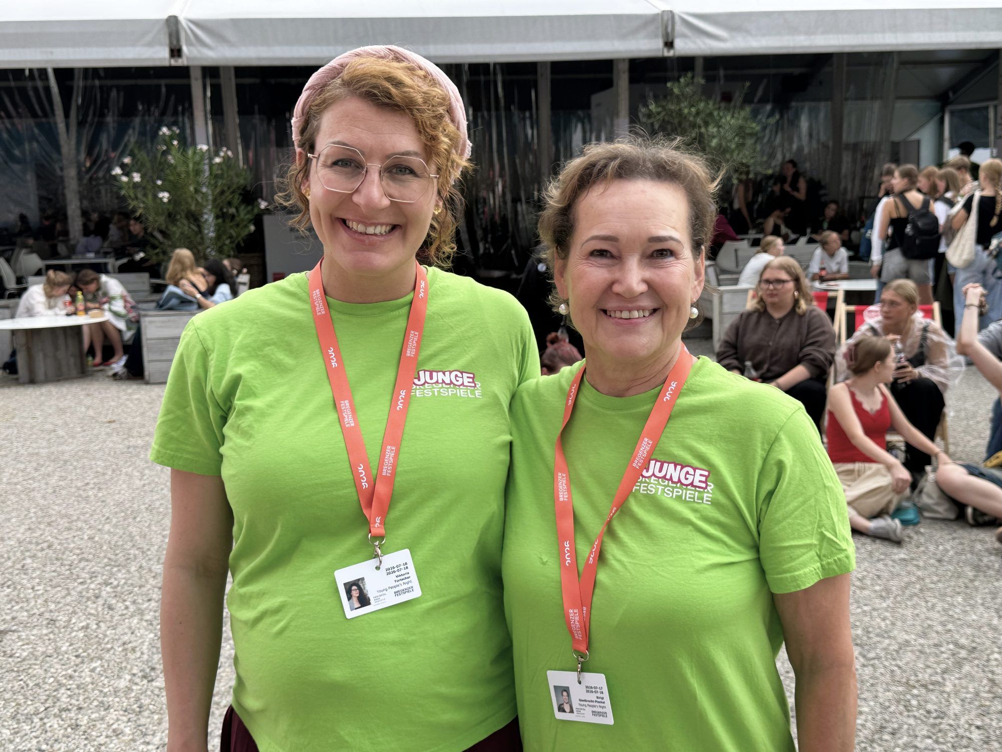 Die Gesangsworkshopleiterinnen Victoria Türtscher und Birgit Giselbrecht-Plankel.