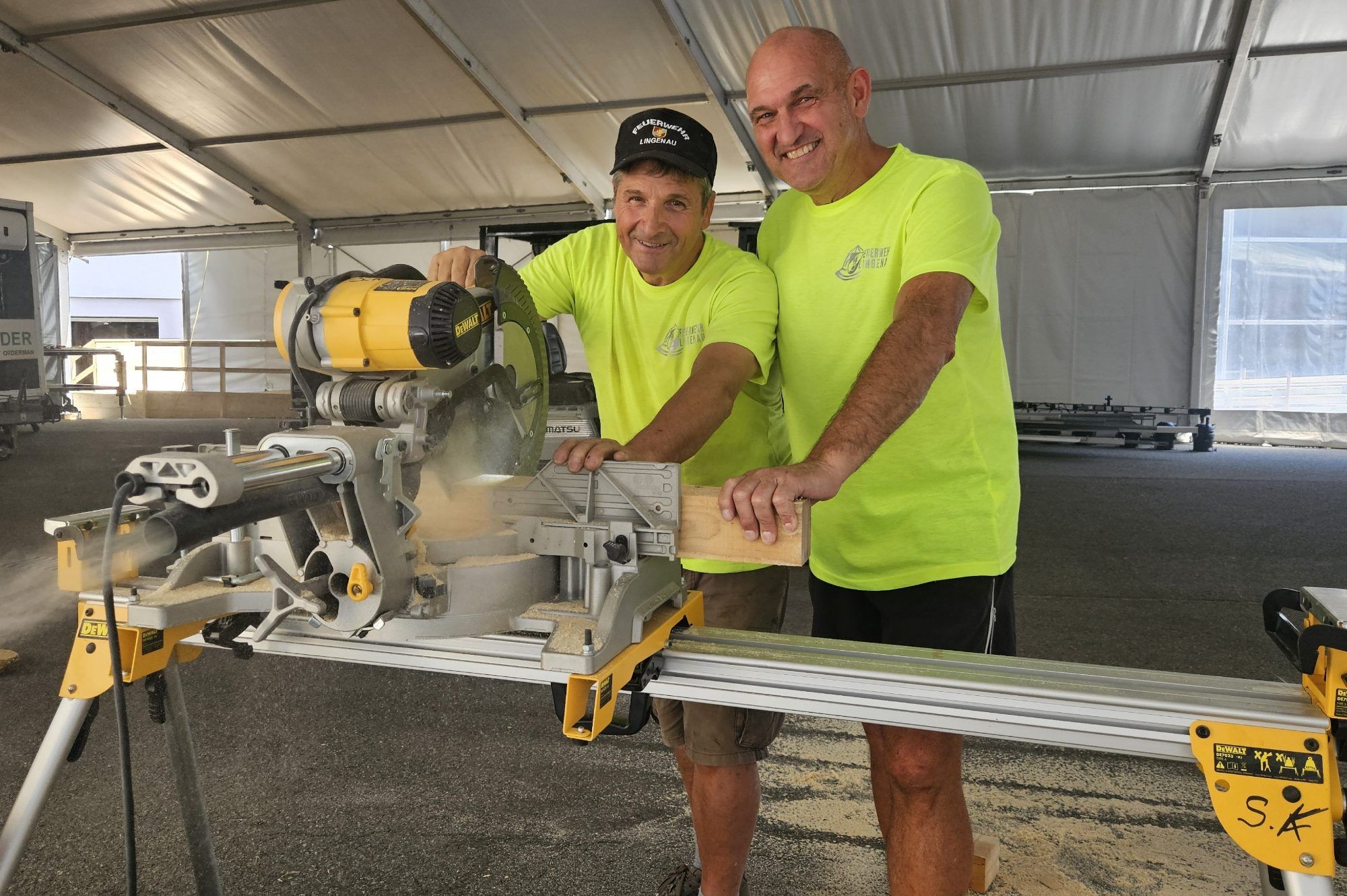 Volles Engagement bei Gregor Ranak und Armin Feurstein.