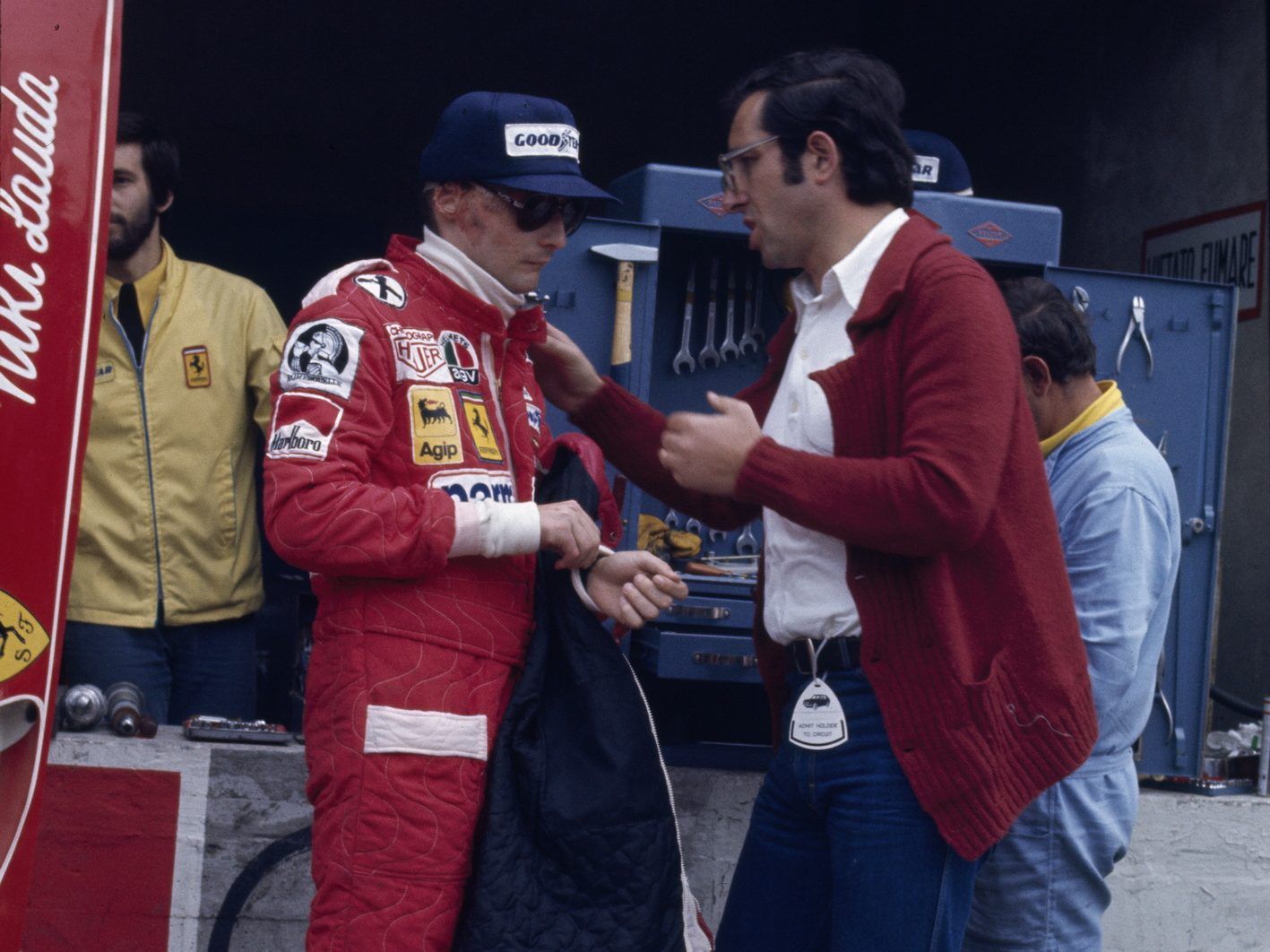 12. Sept. 1976 | Grand Prix Italien in Monza | Rückkehr von Niki Lauda nach seinem Unfall vor sechs Wochen | Ferrari 312T2