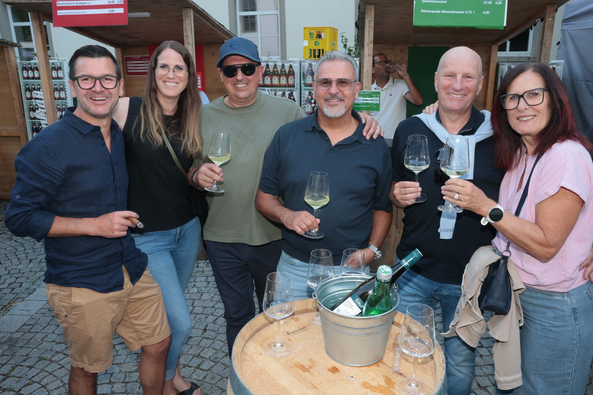 Andre Hagen, Sabrina Spiegel, Dietmar Eisenhofer, Salvatore Siciliano, Günter und Angelika Spiegel.