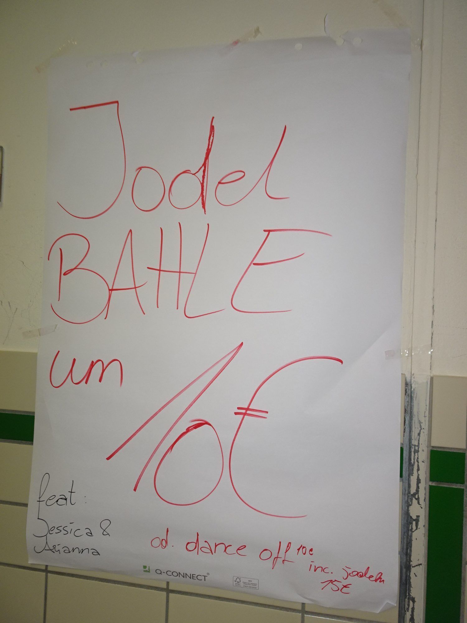 Die Schülerinnen und Schüler hatten sich auch originelle Bewerbe einfallen lassen.