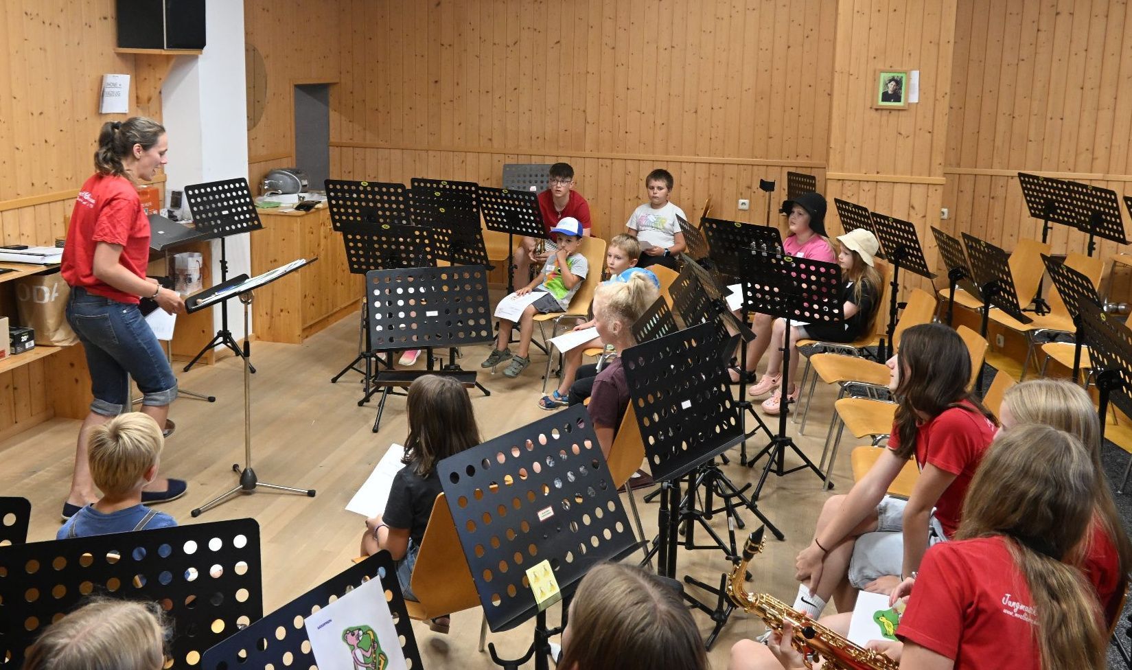 Volle Konzentration beim Sommerprogramm mit der Jungmusik