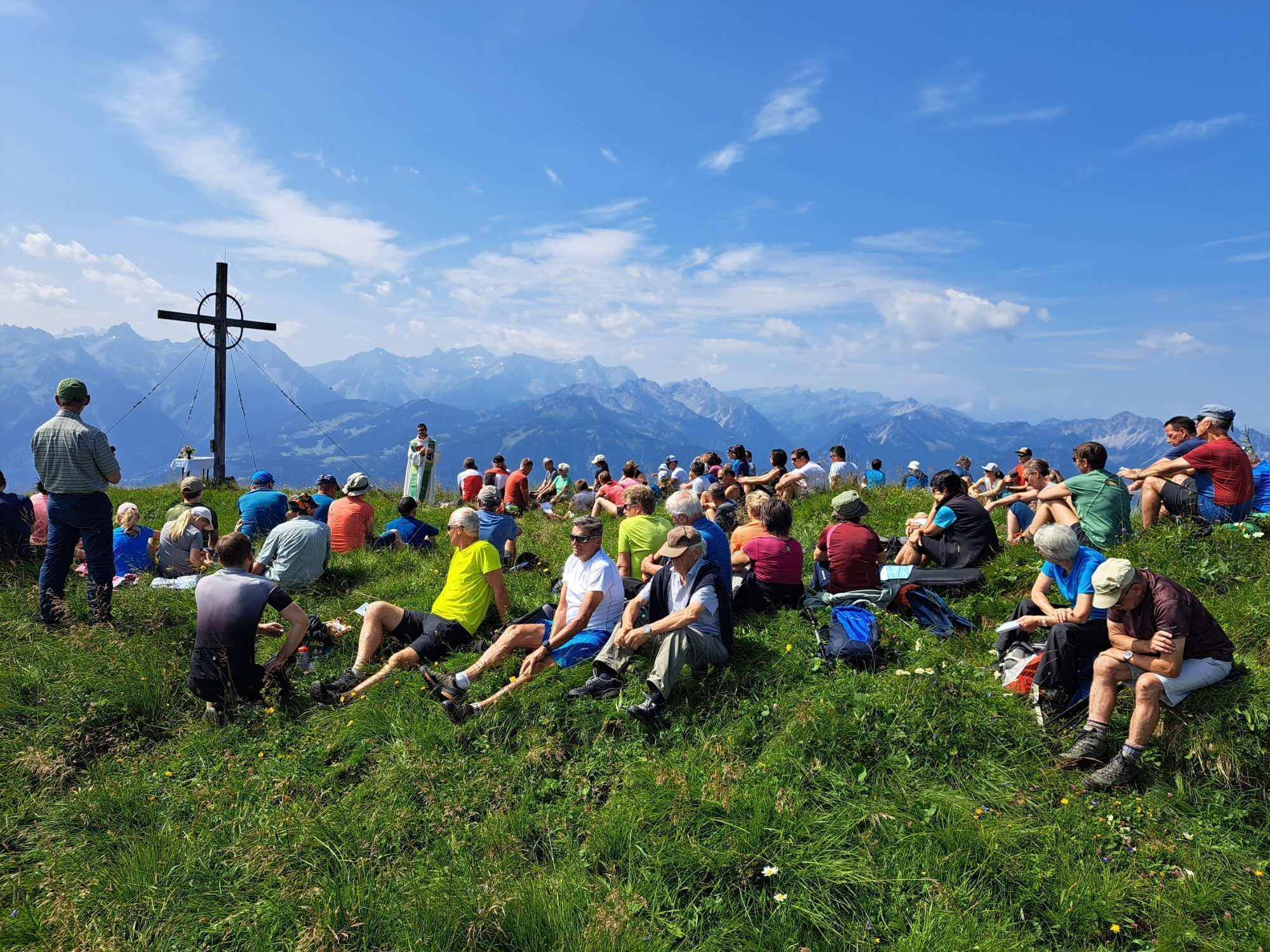 Gipfelmesse Hüttenkopf