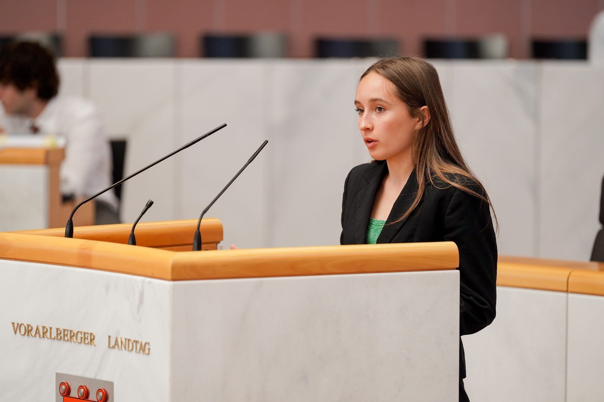Als Schulsprecherin vertritt Marie Diem die Anliegen ihrer Mitschülerinnen und Mitschüler. ©Luka Kolanovic