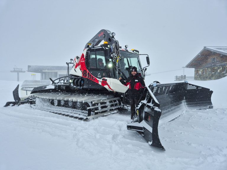 Pistenbully 800, Pistenchef Mario Tschofen, Valisera Bahn, Silvretta Montafon