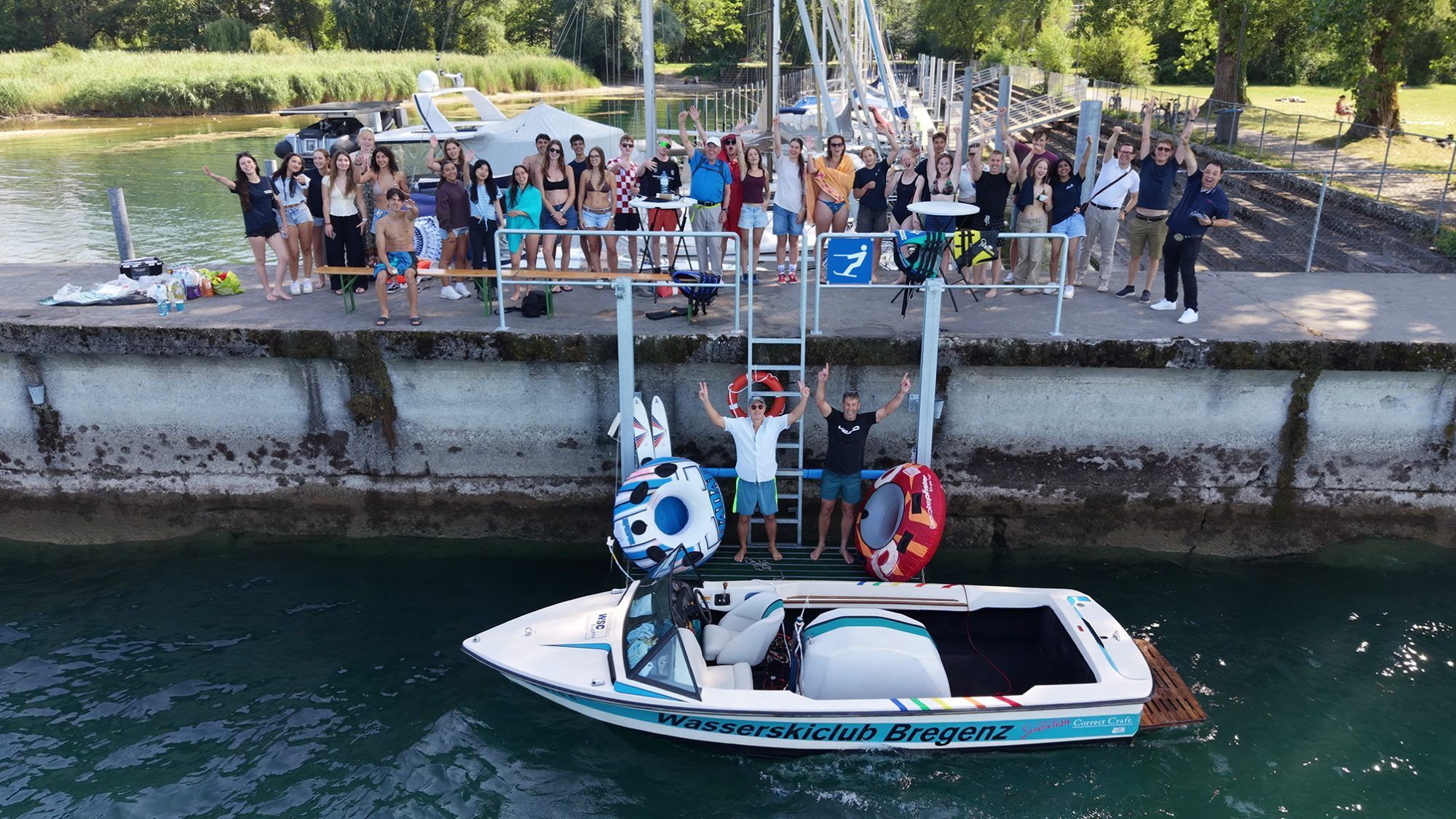 Der Wasserskiclub Bregenz und der Lionsclub Bregenz sorgten für Spaß am Wasser.