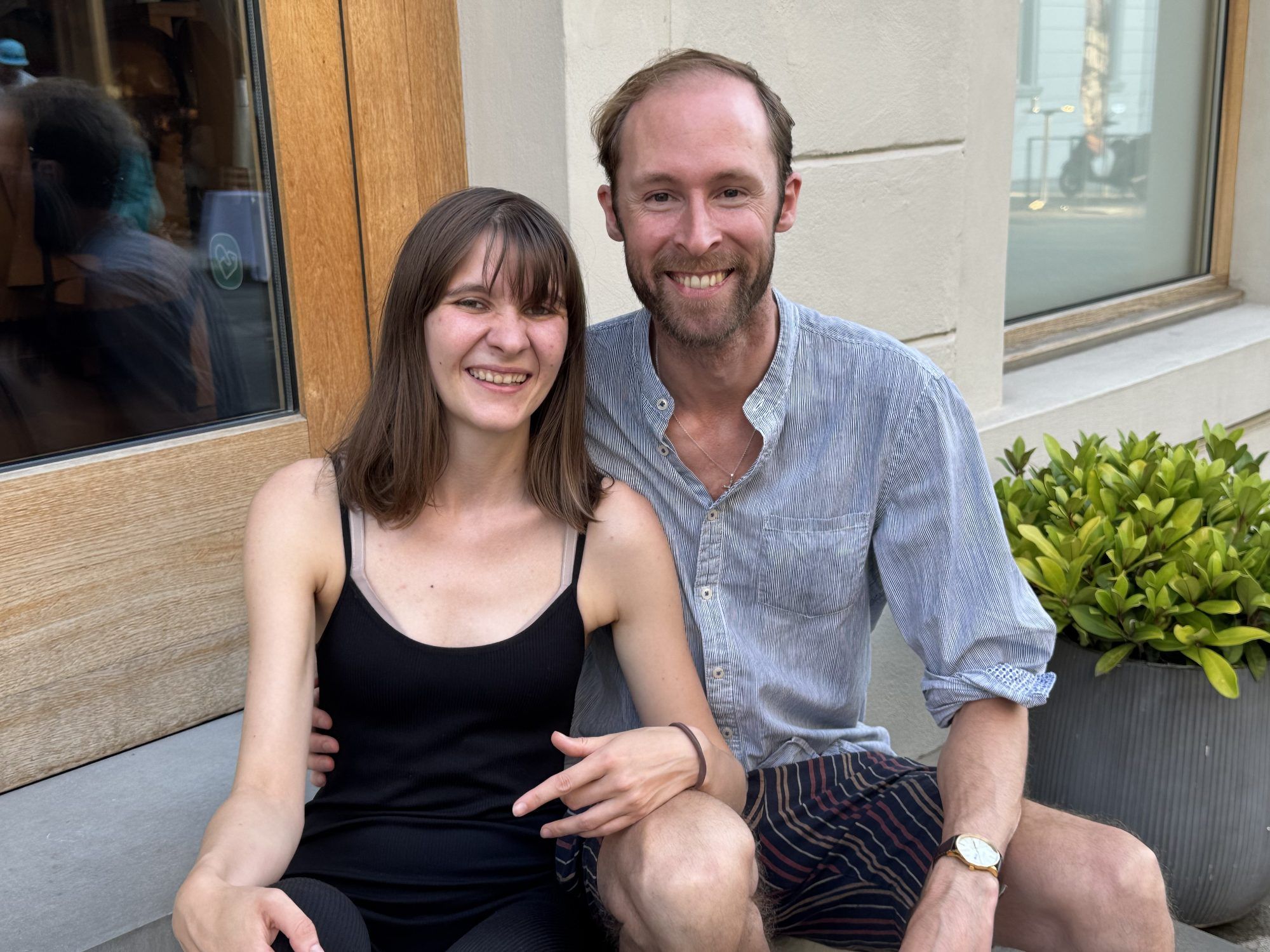 Musikerin Kerstin Türtscher und Filmemacher Julien Nagel.
