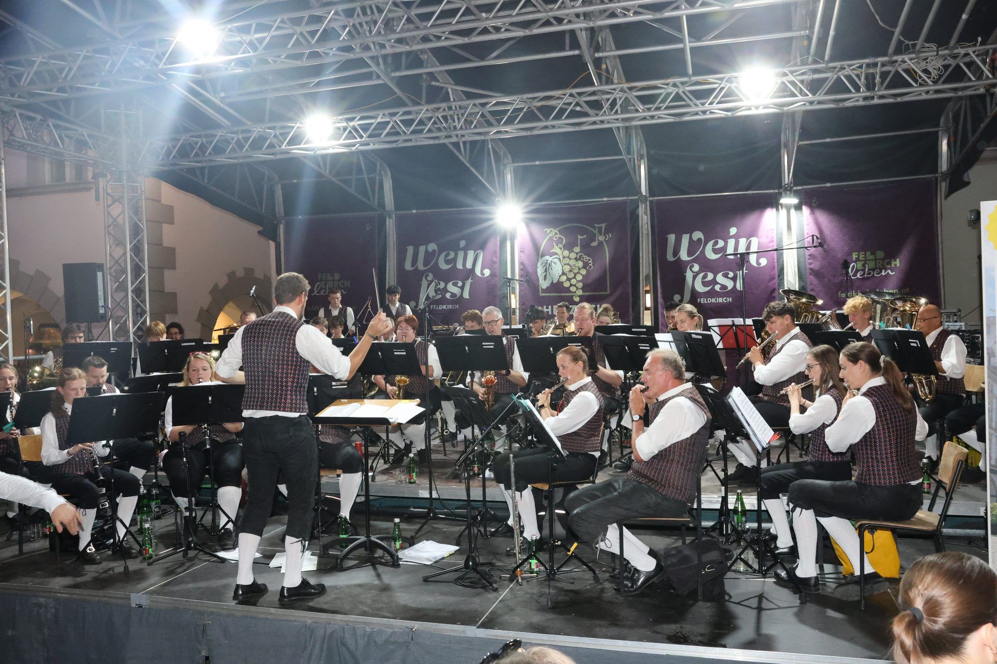 Der Musikverein Nofels in Aktion.