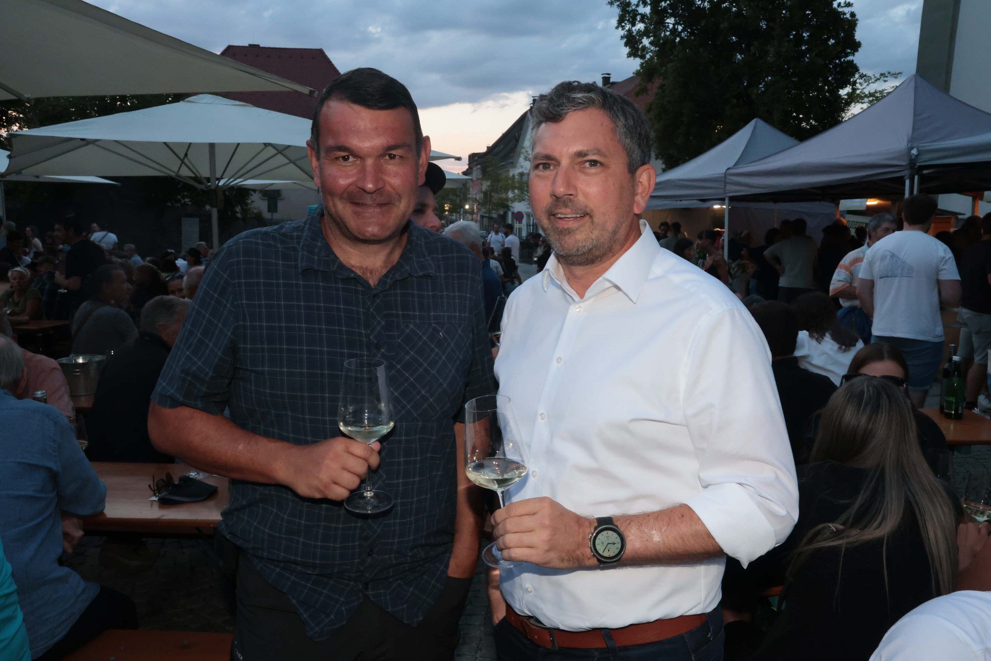 Vizebgm. Simon Aberer und LR Markus Klien.