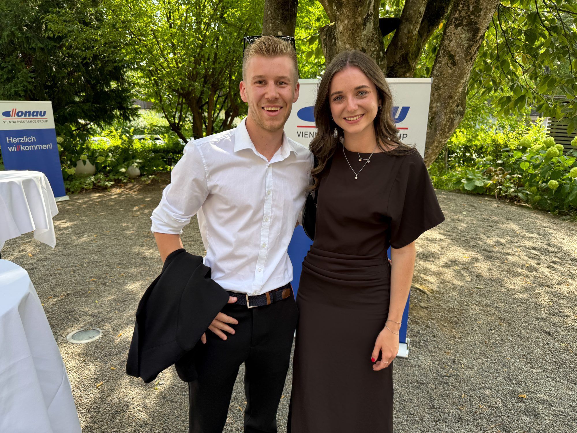Elisa Bachmann und Leander Christof freuten sich auf die Vorstellung