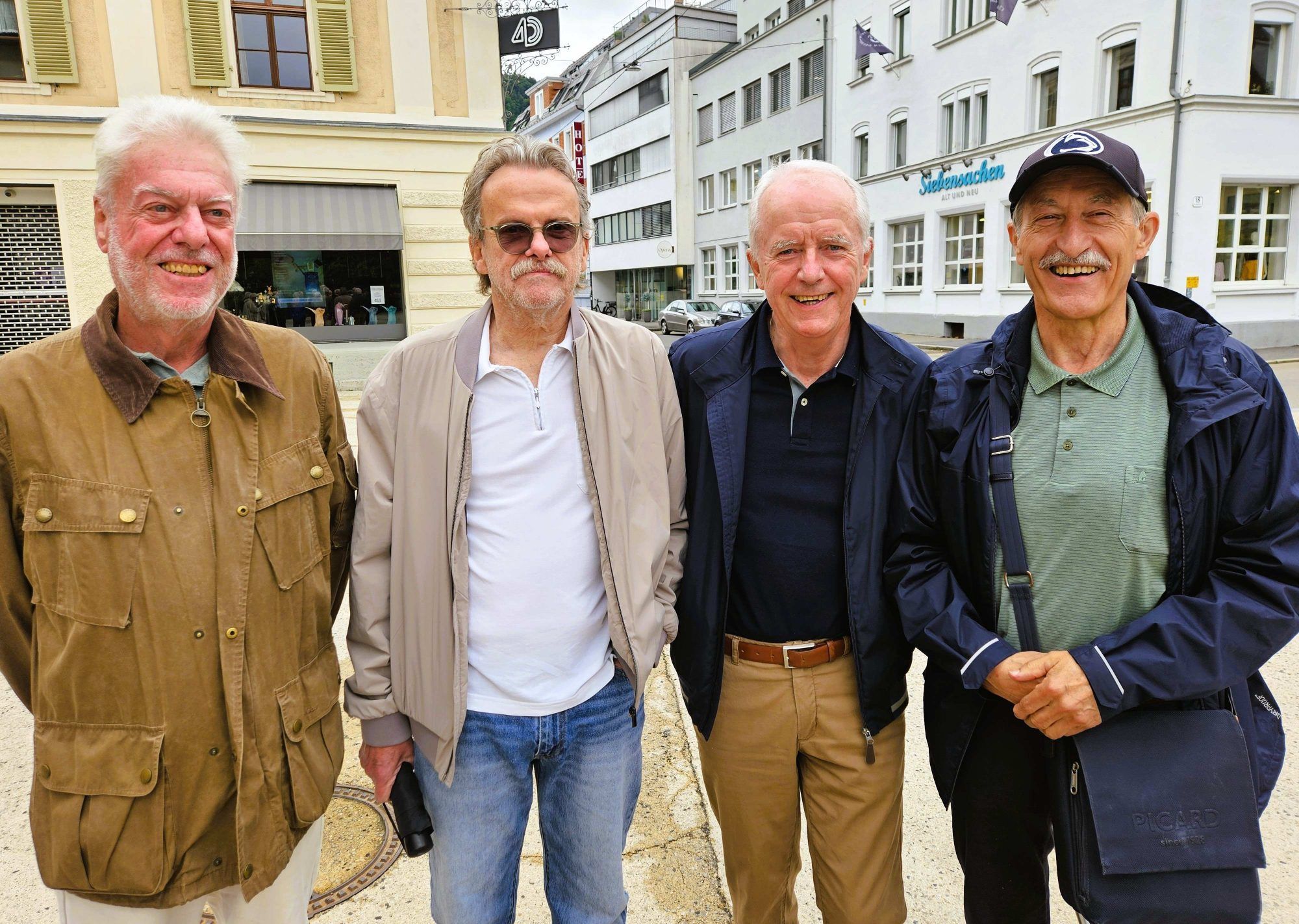 Peter Sutter, Guntram Rauch, Adolf Fischer und Florian Partl.
