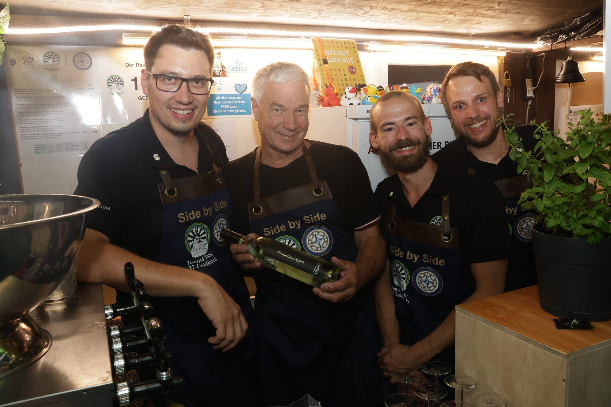 Sandro, Reiner, Nino und Gabriel vom