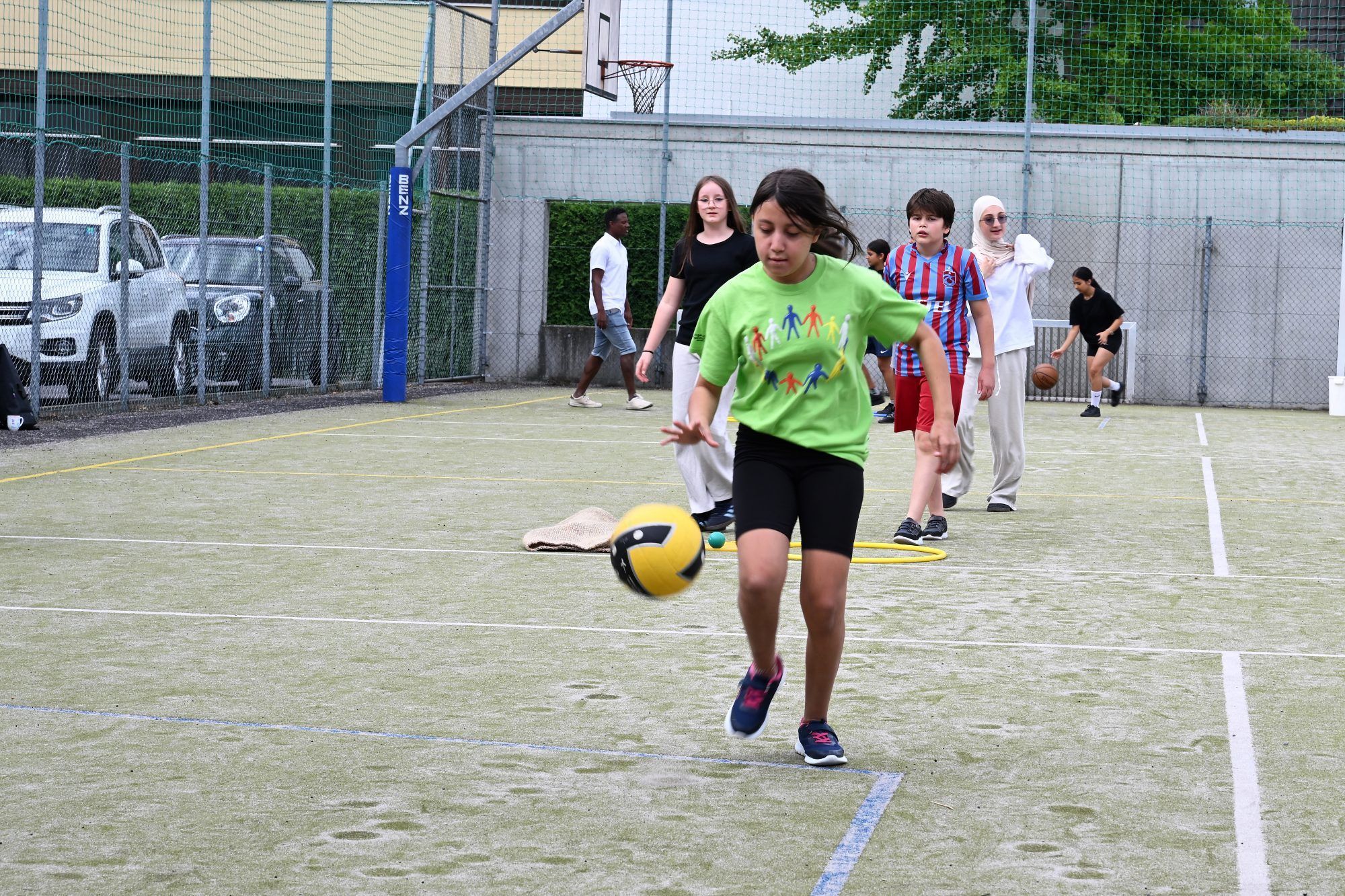 Bewegung, Koordination und Geschicklichkeit standen beim Sportfest im Mittelpunkt.