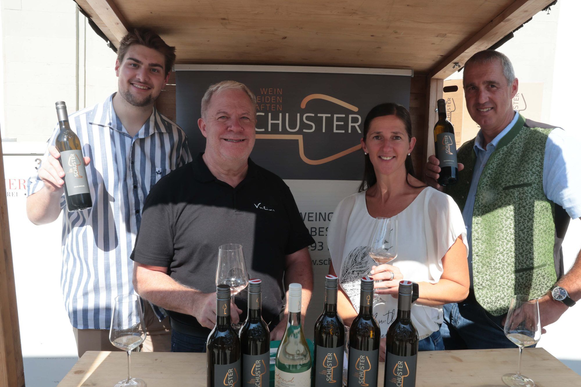Rudolf Schuster jun, Hans Peter Tauber, Sonja Barta und Rudolf Schuster sen.