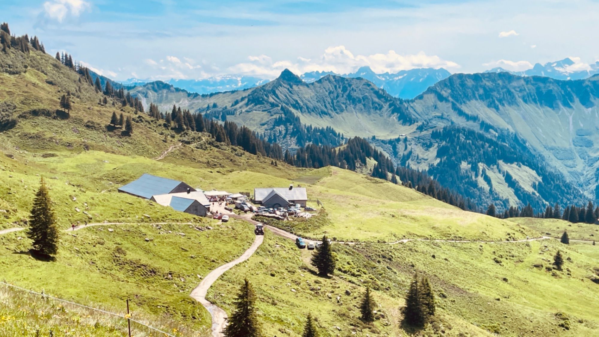 Alpmesse auf der Alpe Gävis am 19. Juli