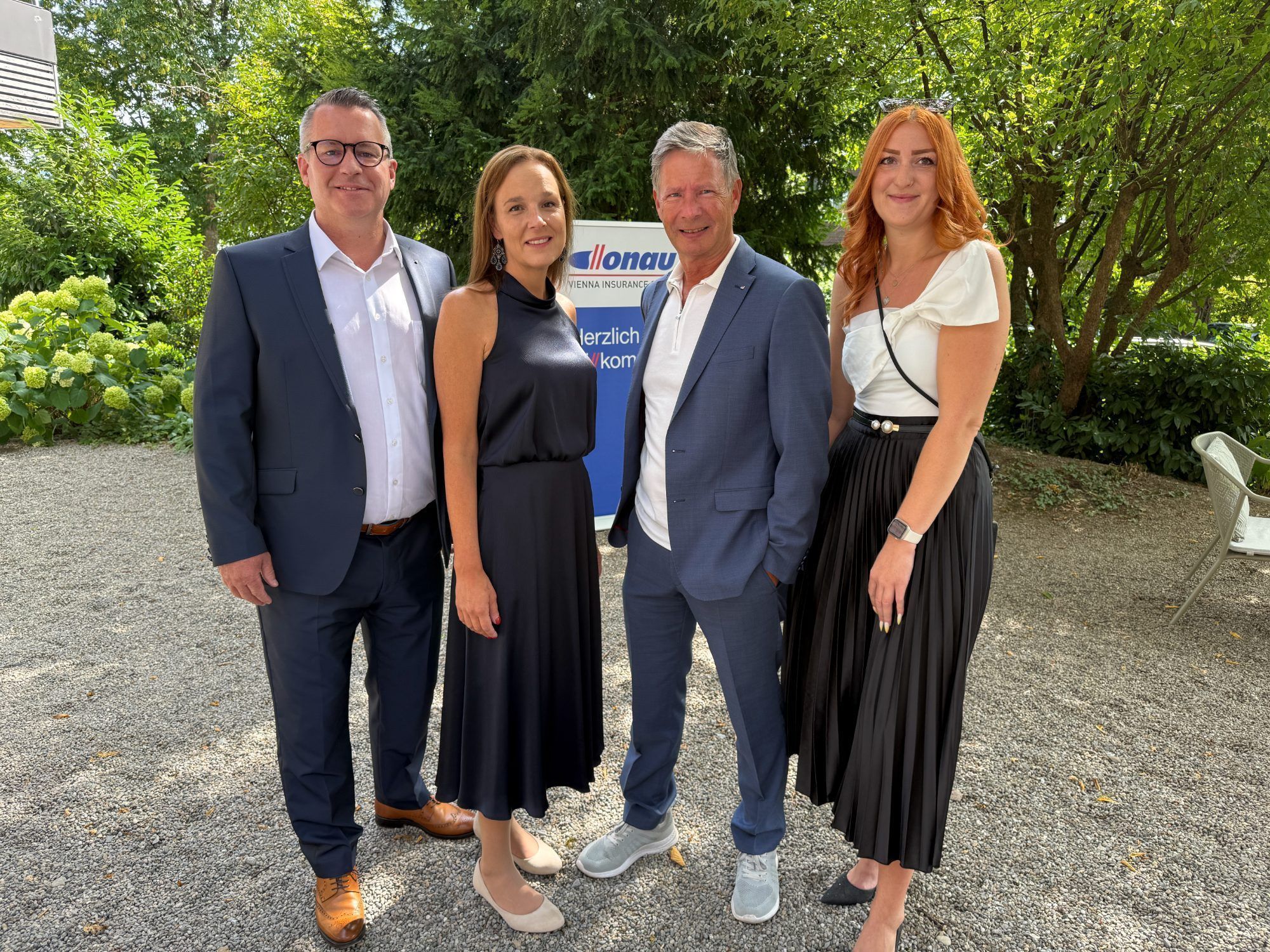 DONAU Landesdir. Torsten Eschenbrücher, GF Anja Lenz, Christoph Lebeda und Emmely Schuchter luden zum Festspielabend