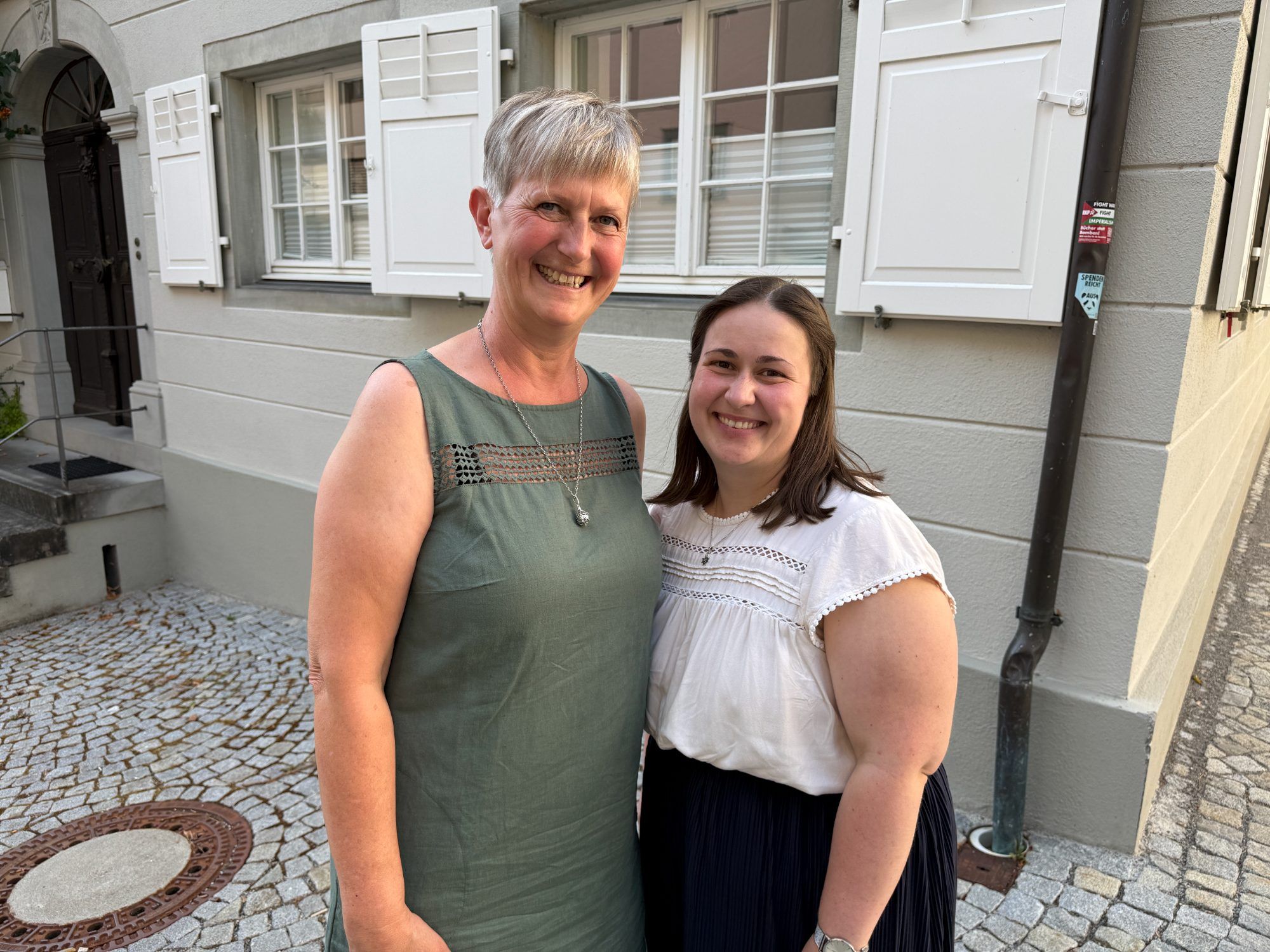 Renate Muxel und Annalena Gasser waren in bester Stimmung
