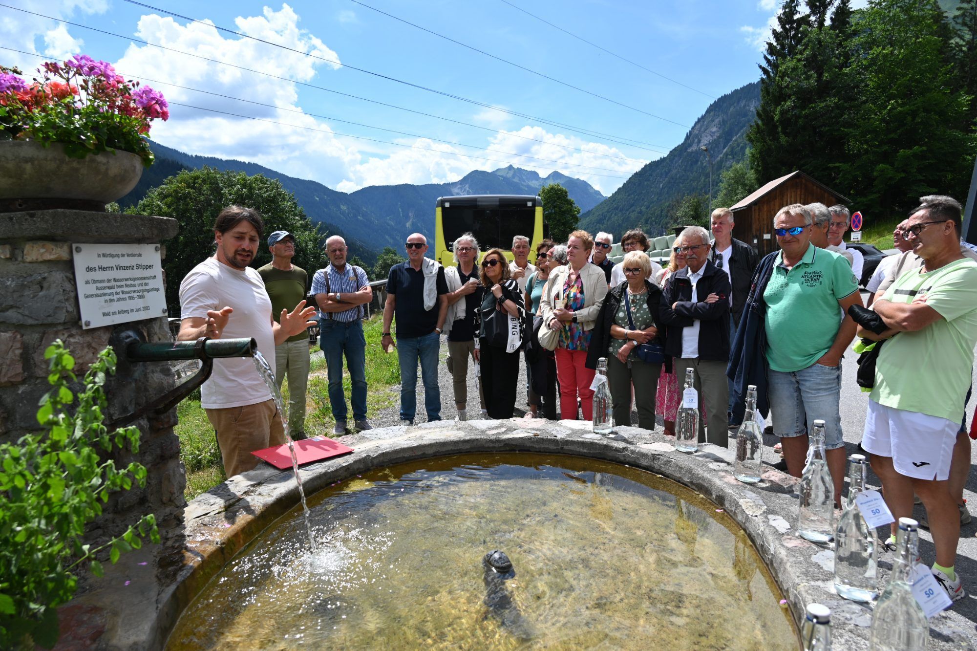 Bei der ersten Klostertaler Brunnen-Rallye gab es viel Wissenswertes rund um das Wasser.