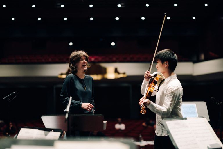 Anna Bottani and Kevin Zhu during rehearsal (c)Daniel Gassner.jpg