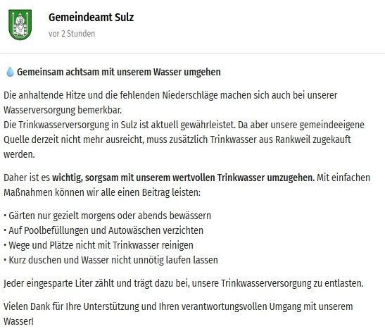 Das Wasser wird knapp: Trockenheit bringt Gemeinden in Bedrängnis