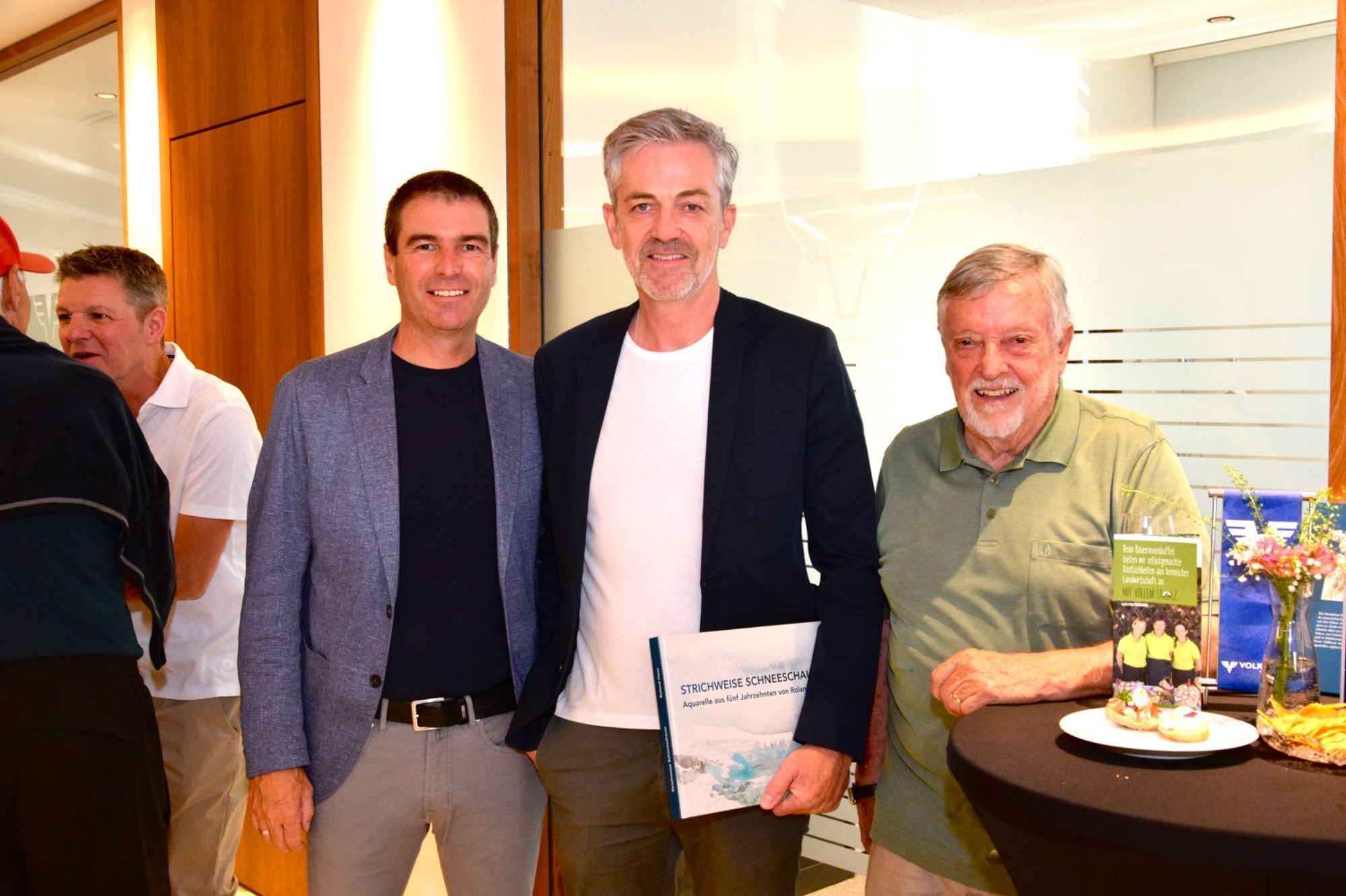 Michael Ganahl, Markus Grabher (beide Volksbank) und Rudolf Lerch