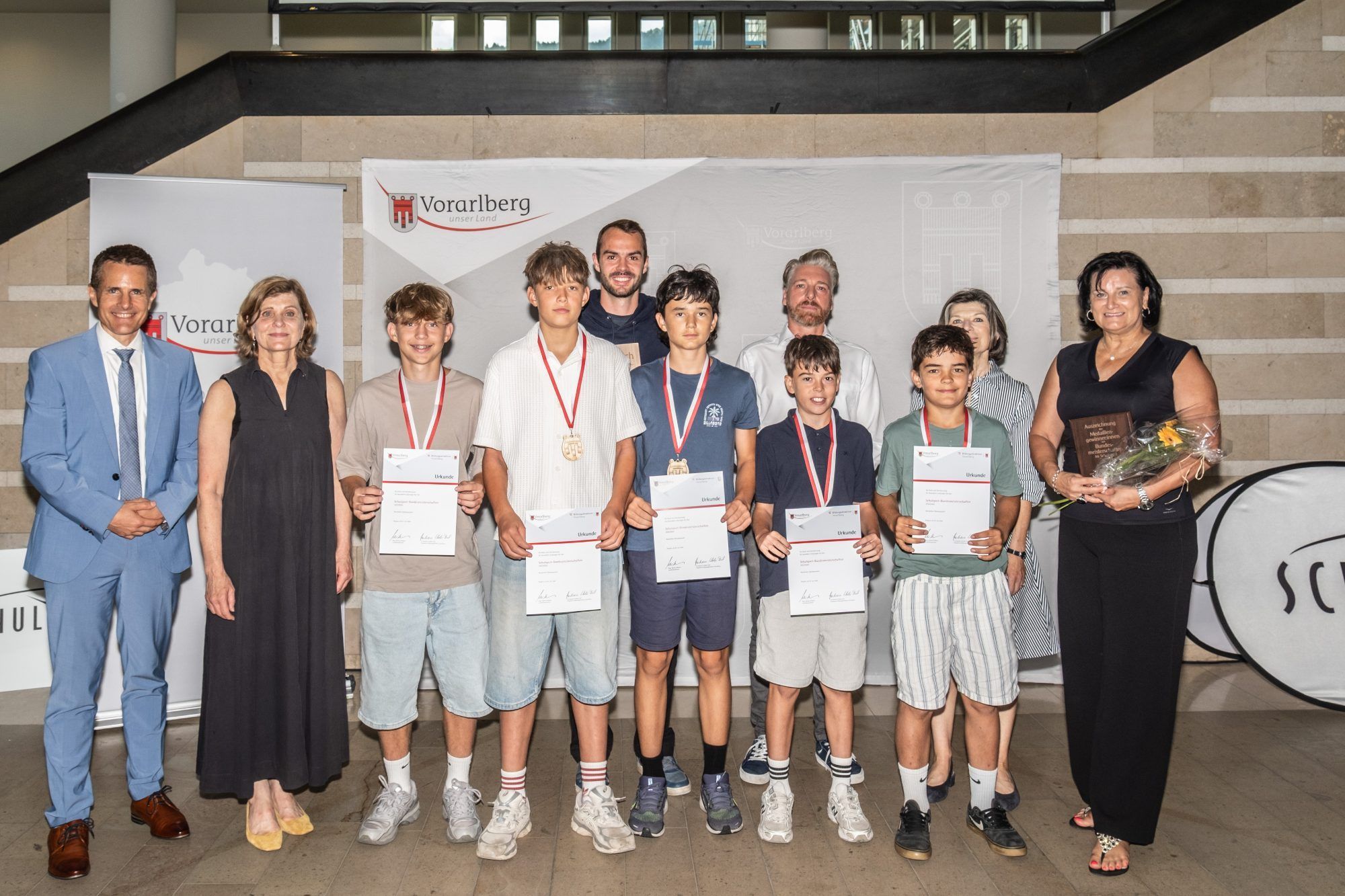 Bronze für SMS Nüziders im Bewerb Ski Alpin.