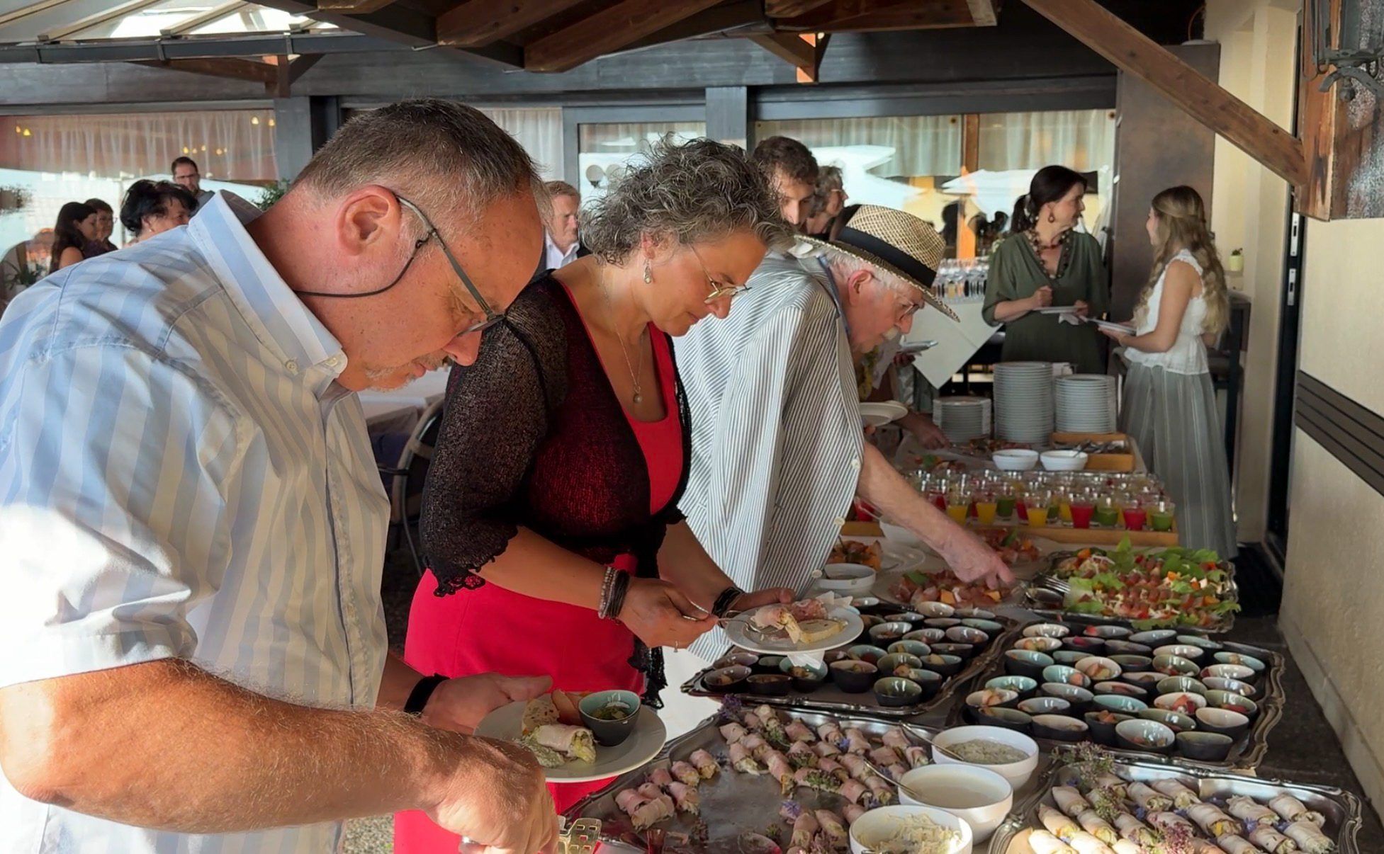 Das Buffet fand reißenden Anklang