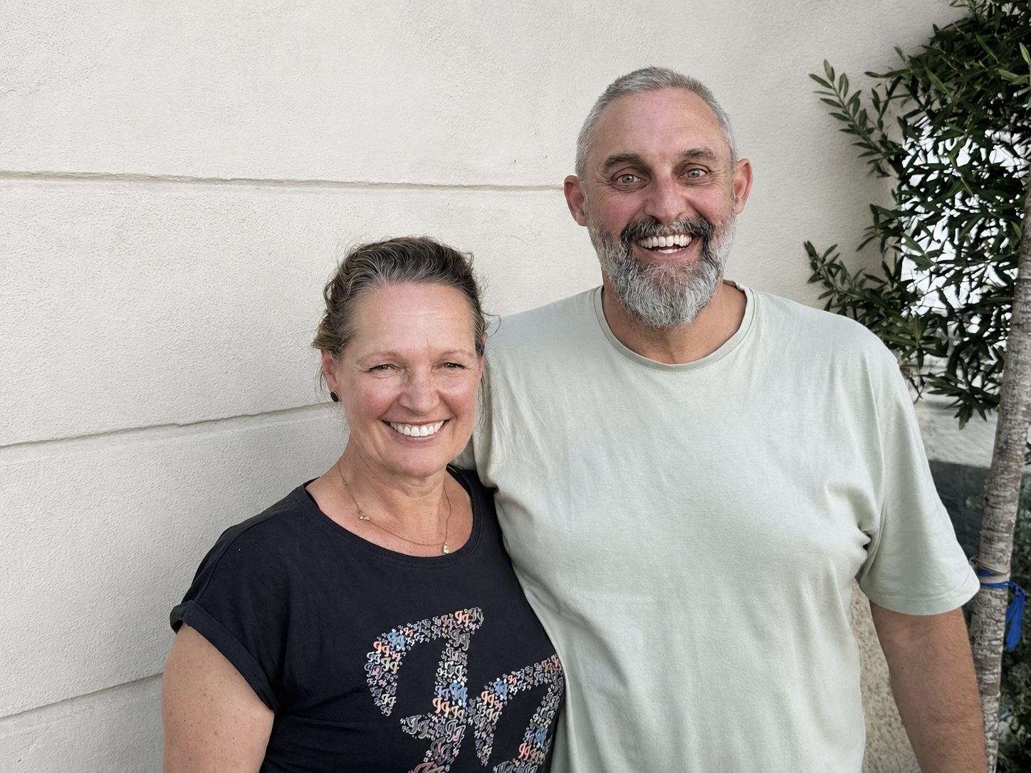 Doris Hauser und Jeffrey Robertson (GEA Dornbirn).