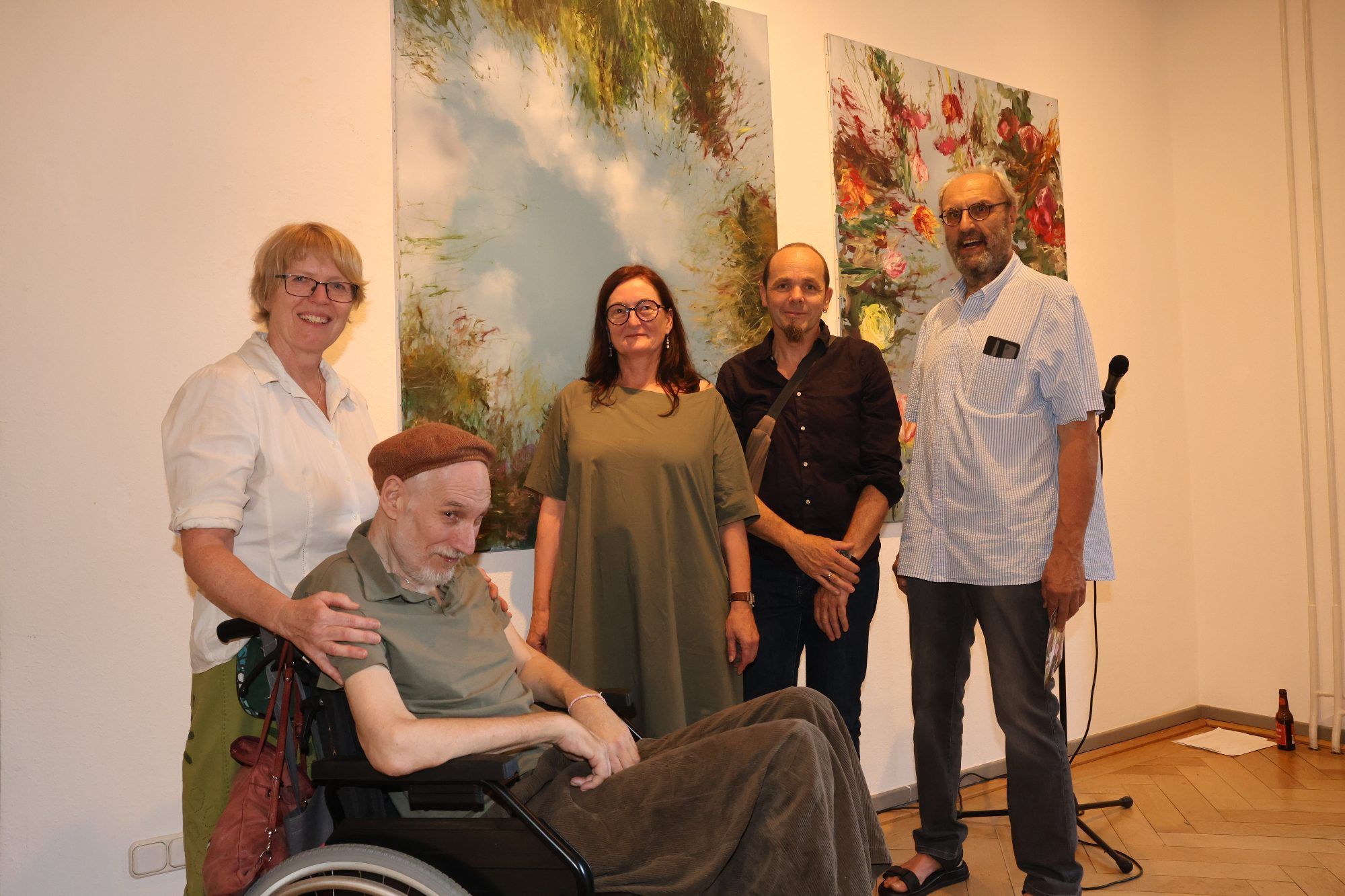 Künstlerin Angelika Tschofen, ihr Mann Johan Jansen,