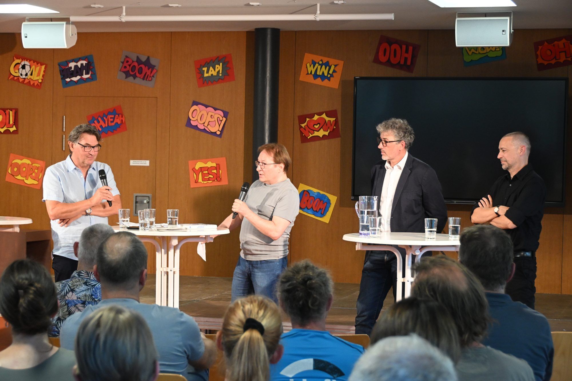 Gesprächsrunde vom letzten Mittwoch: Markus Barnay, Anton Schreiber, Michael Kasper und Stefan Amann