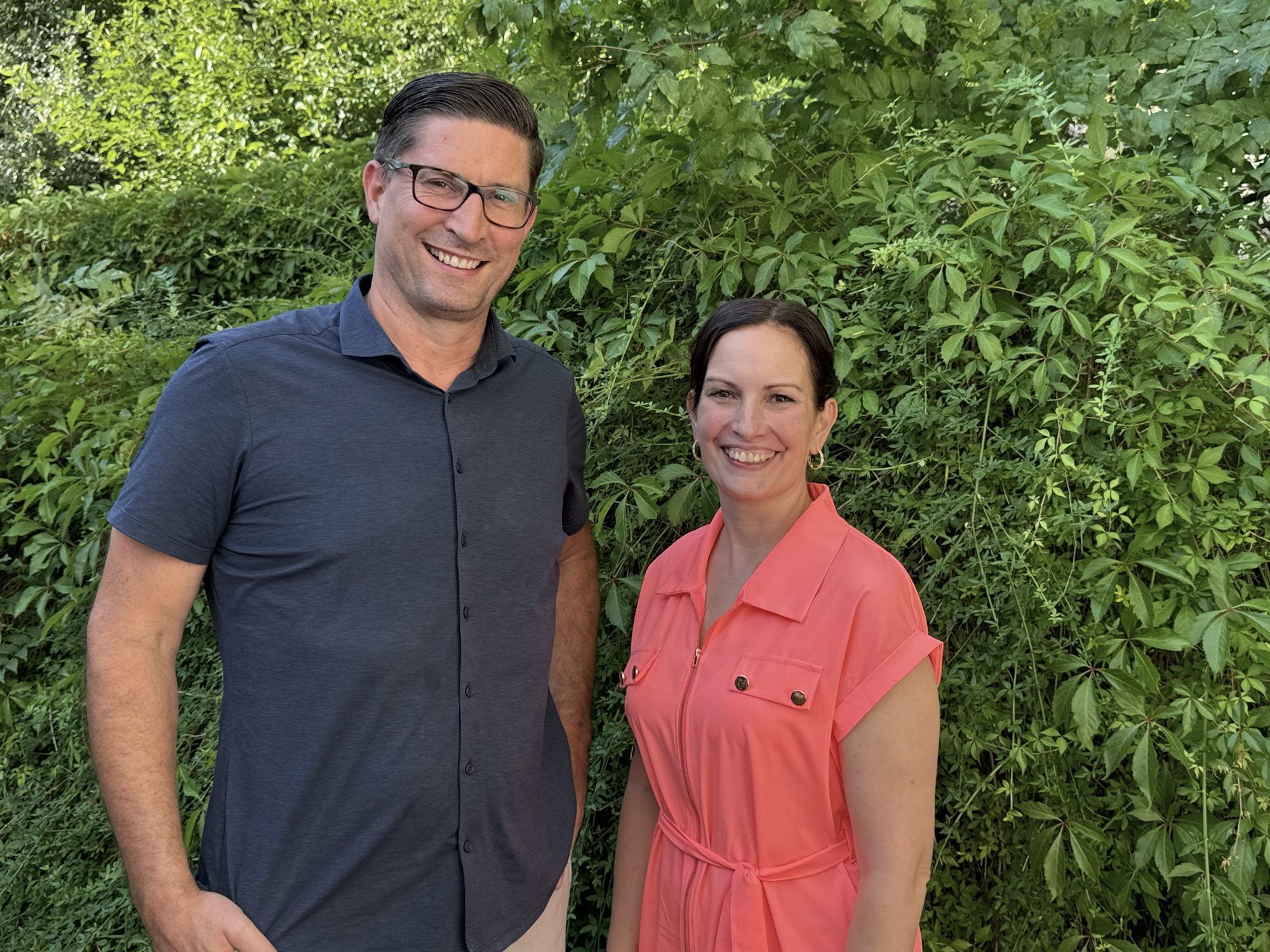 Matthias Fritz kam mit seiner Schwester Daniela Klug.