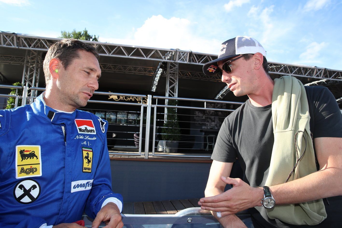 Mathias Lauda in Spielberg mit Mark Mateschitz ©Manfred Noger