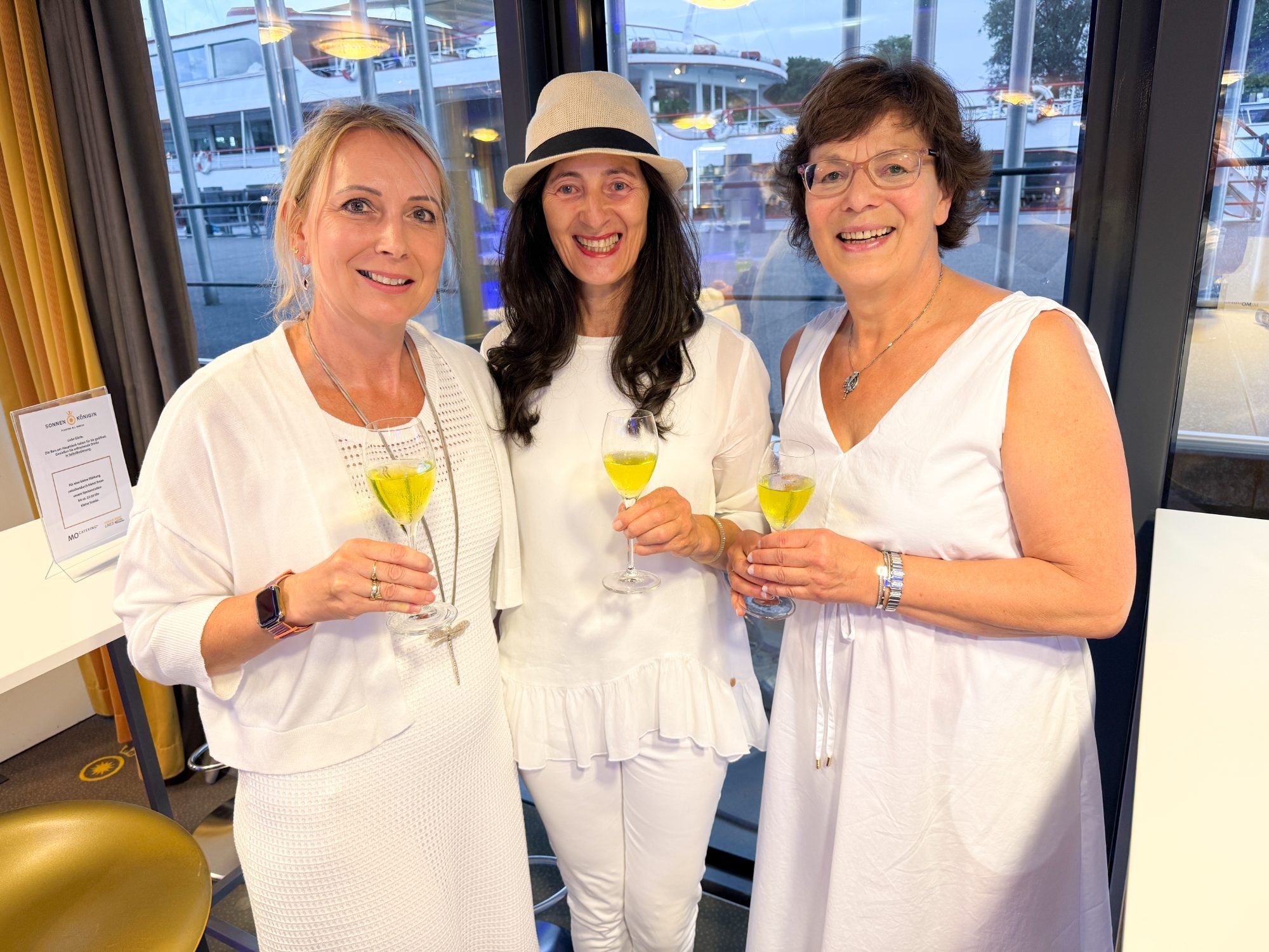 Melitta Erhard, Marion Flatz und Gabriele Rohner waren bestens gelaunt
