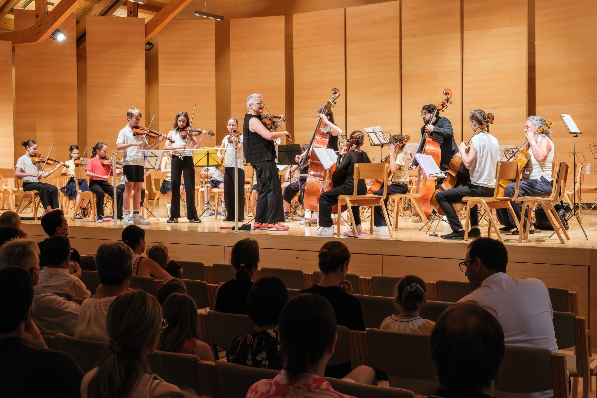 Das Sägewerk-Orchester unter der Leitung von Evelyn Fink-Mennel