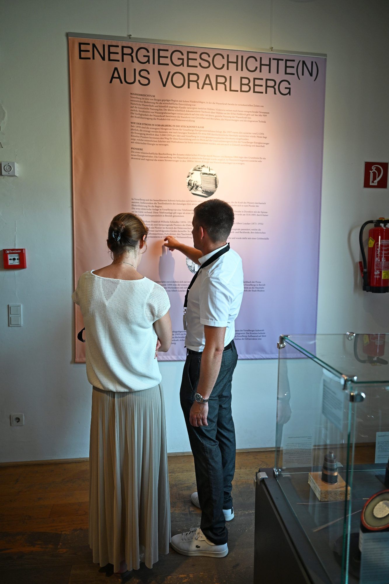 Die Ausstellung zeichnet die Geschichte der Energieversorgung in Vorarlberg von den Anfängen bis heute nach.